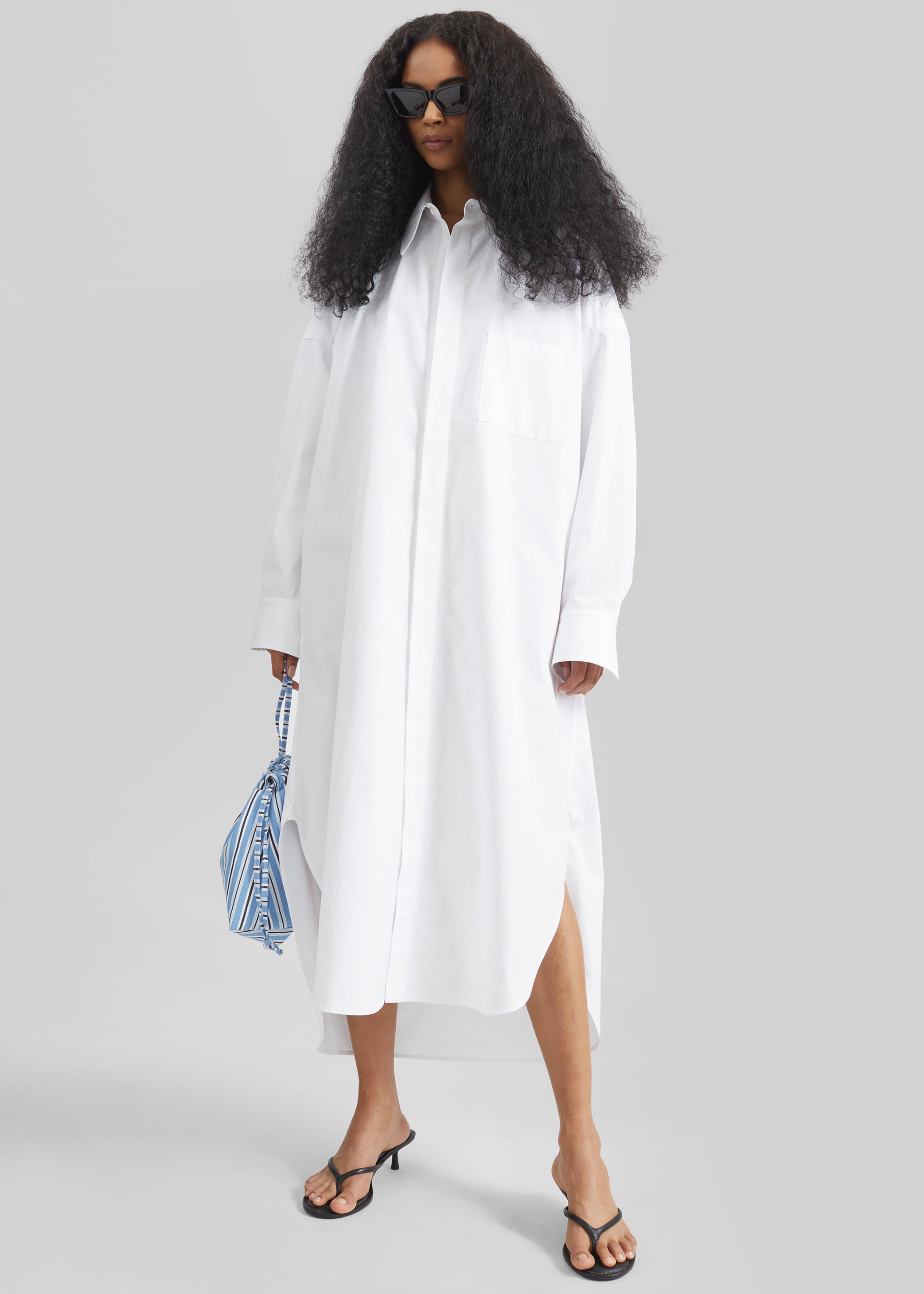 Shop the look image for Bloom Organic Cotton Shirt Dress - White