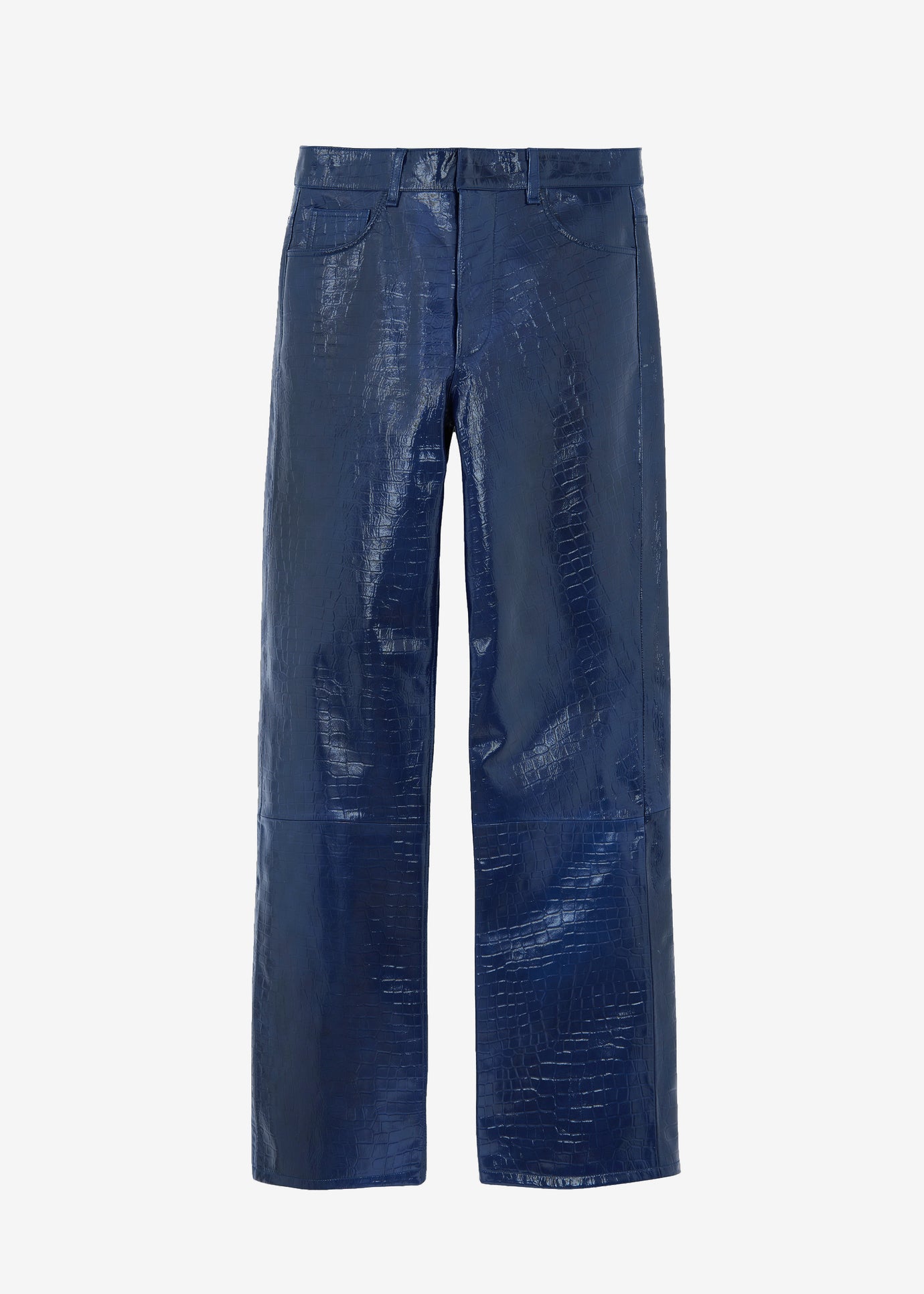 Bonnie Croc-Effect Pants - Blue
