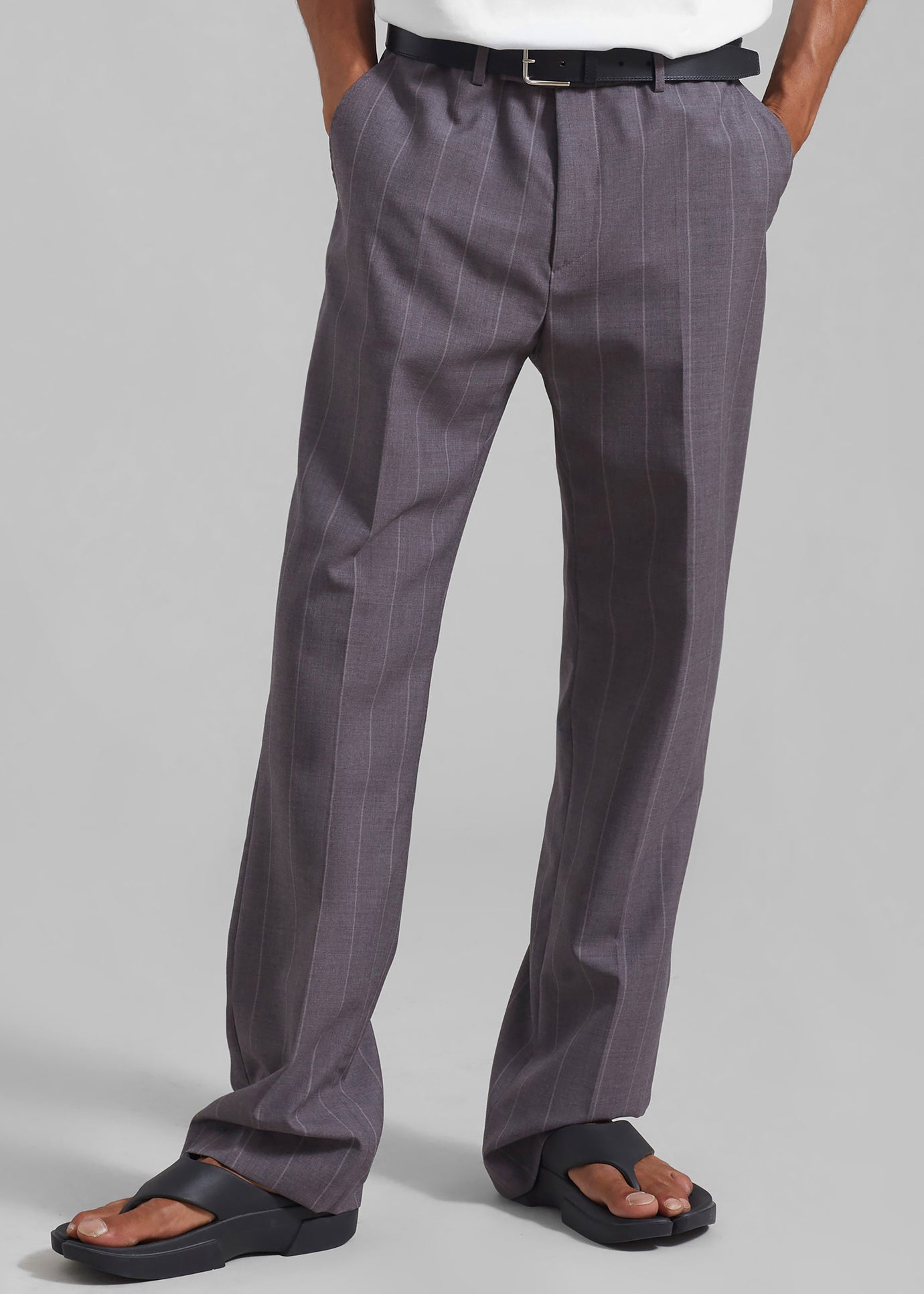 Boone Suit Pants - Grey Stripe