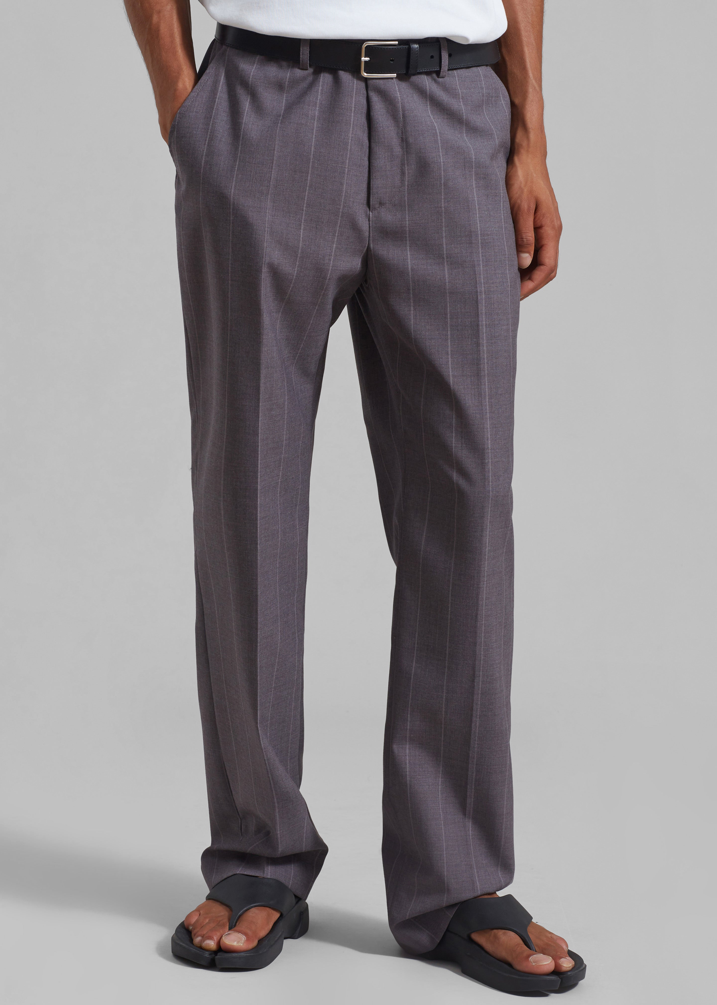 Boone Suit Pants - Grey Stripe - 4