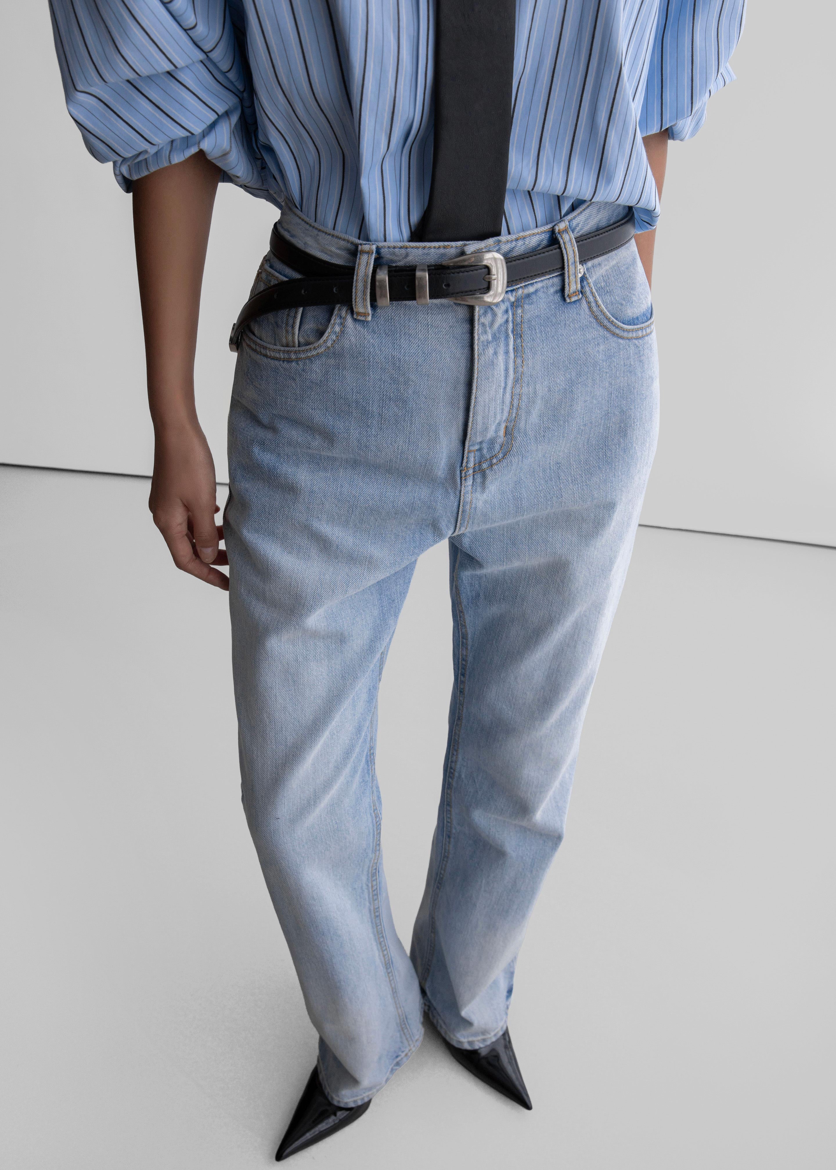 Braila Straight Leg Jeans - Light Wash - 4