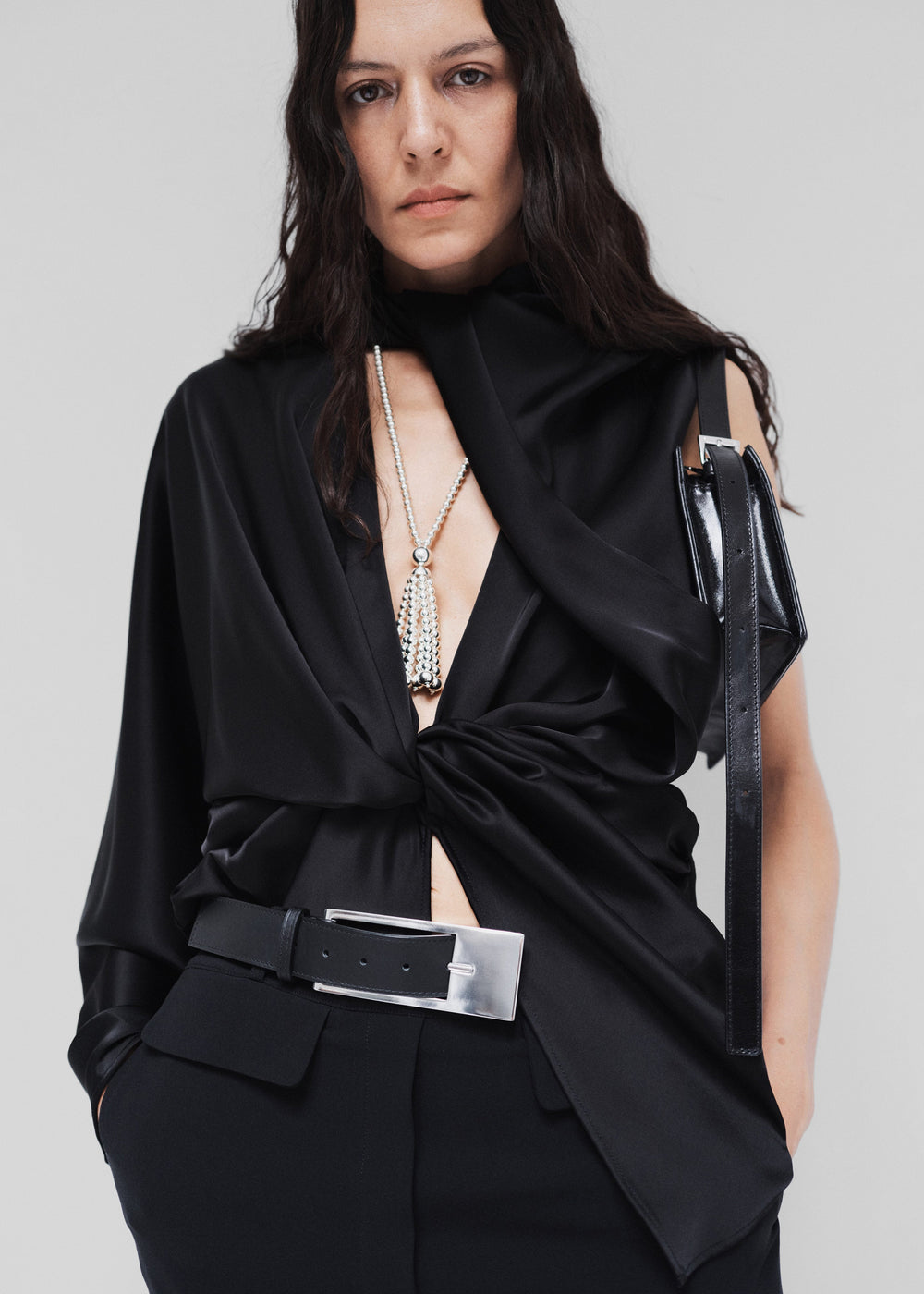 Beaufille XL Belt - Black/Silver - 1