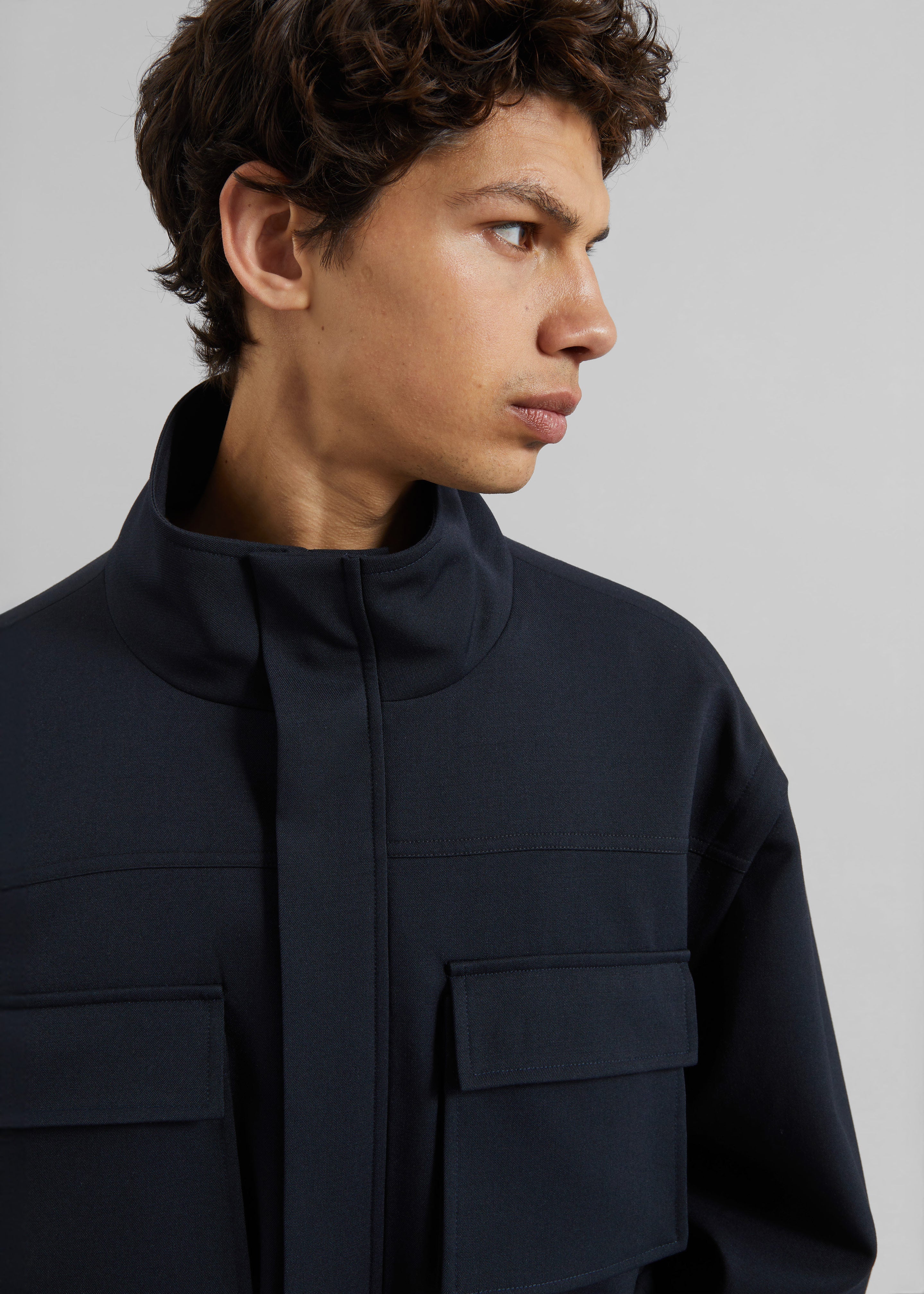 Brannon Cargo Jacket - Navy - 4