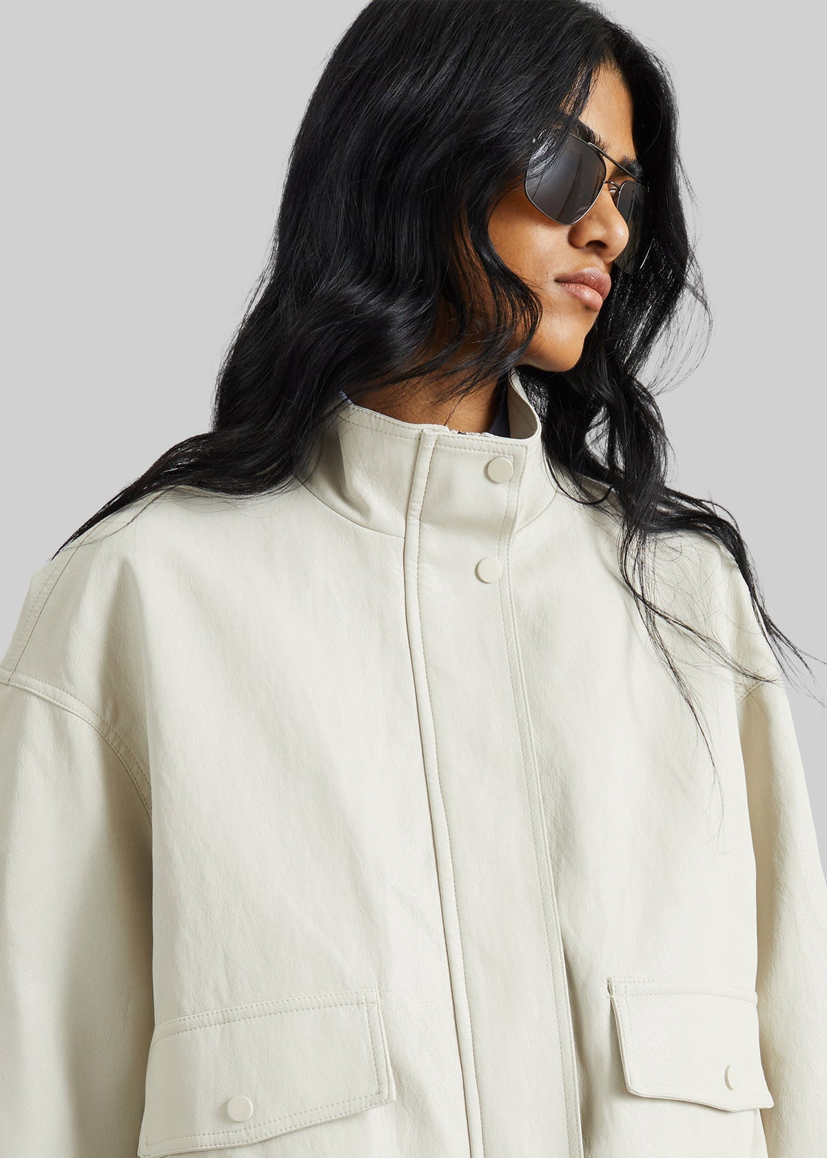 Brasov Bubble-Hem Jacket - Light Beige - 5