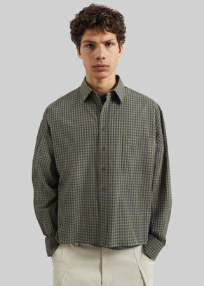 Bray Boxy Shirt - Olive Glen Plaid