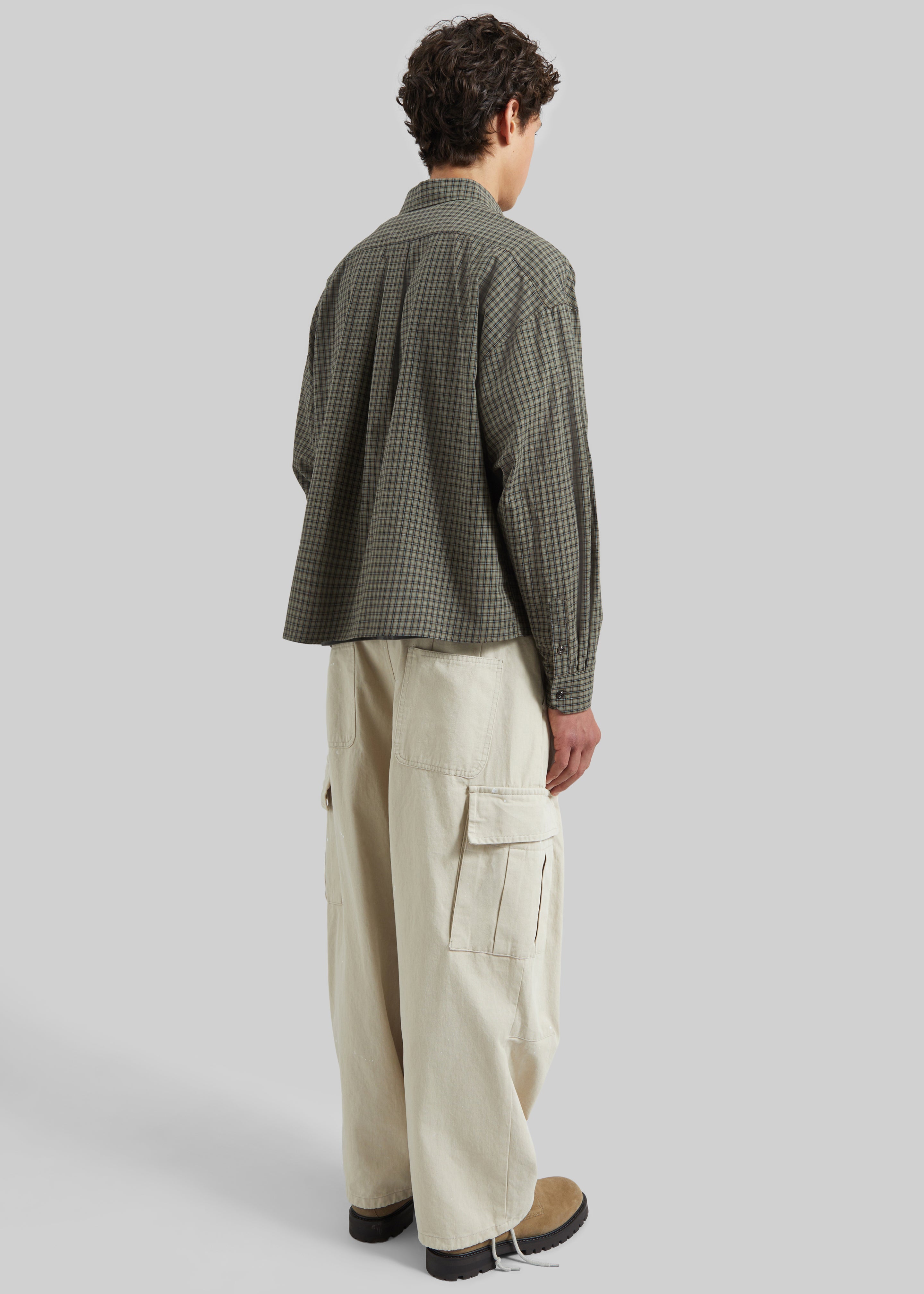 Bray Boxy Shirt - Olive Glen Plaid - 6