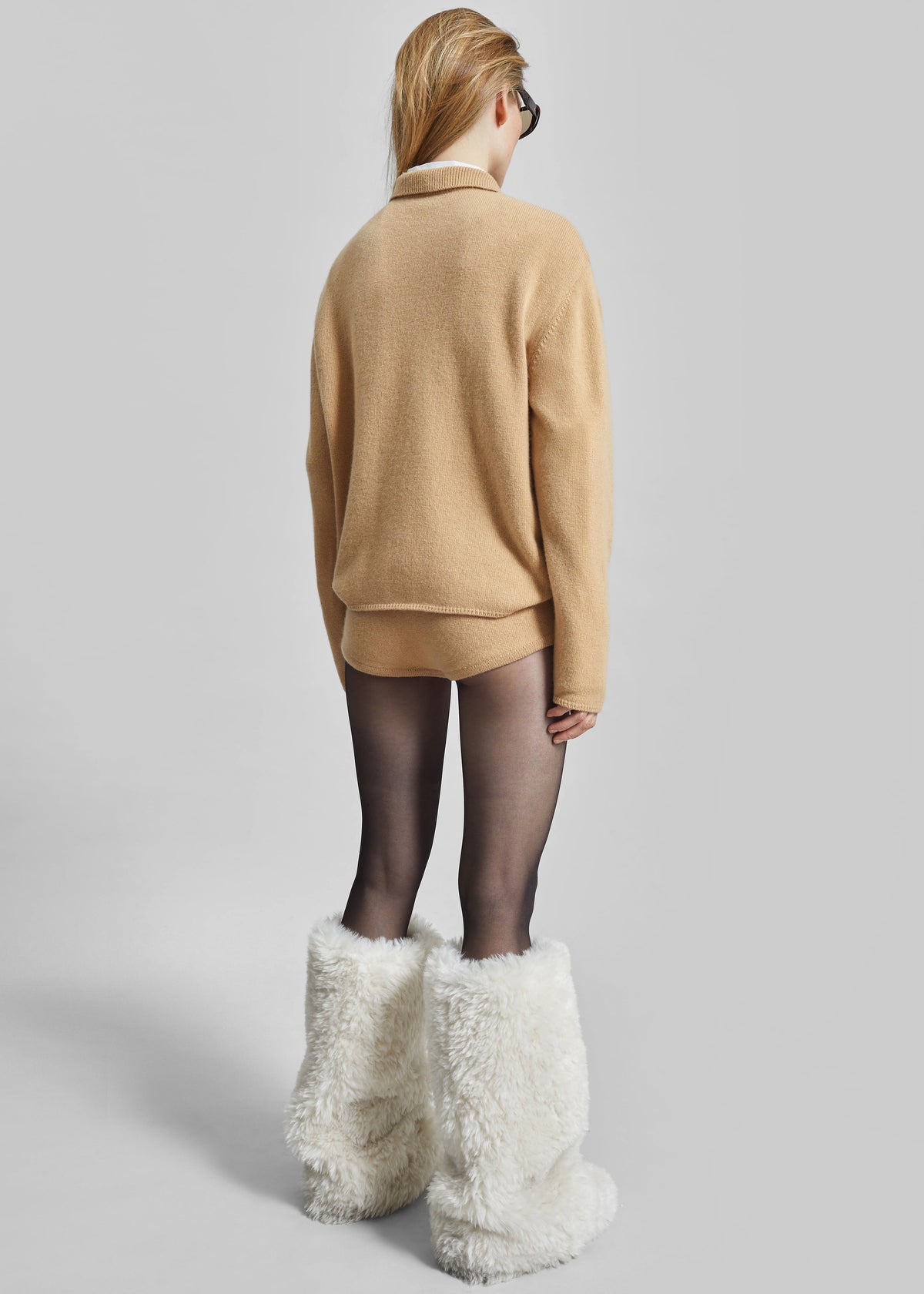 Bresica Knit Hot Pants - Camel - 7