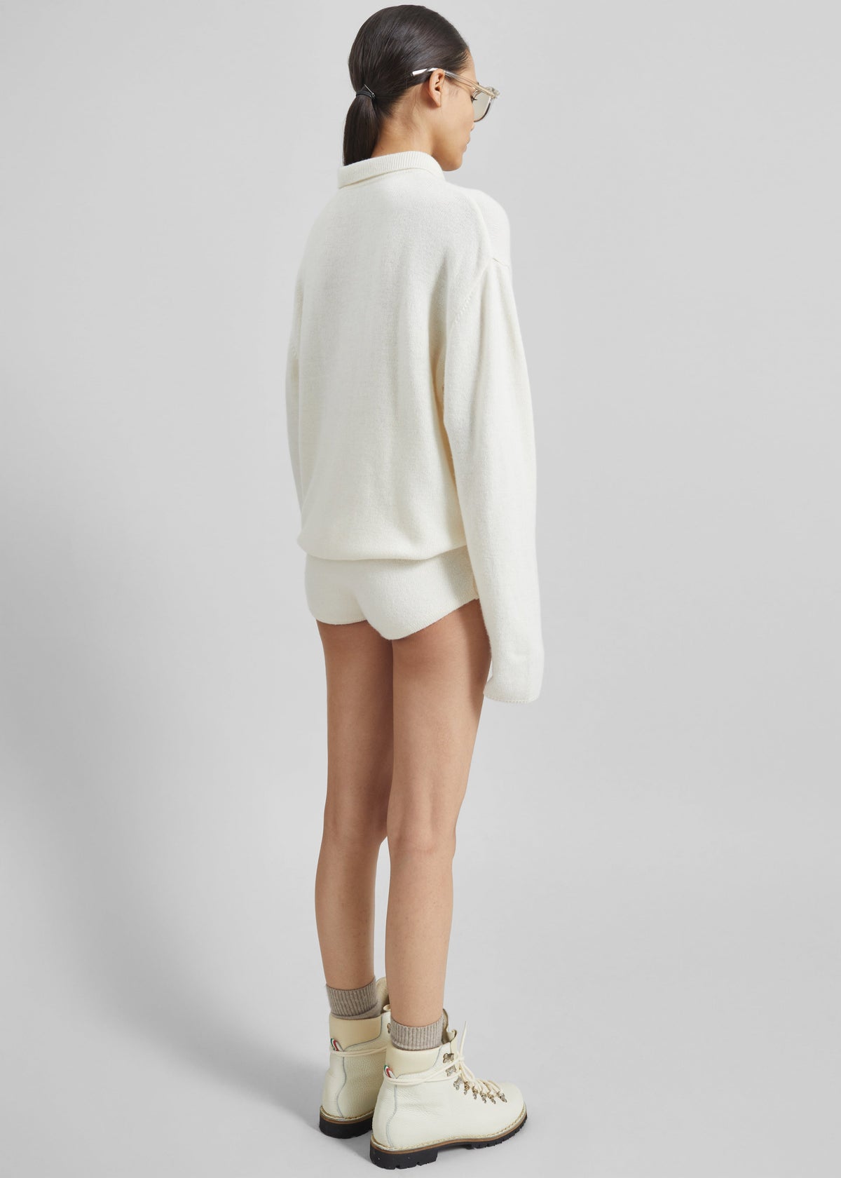 Bresica Knit Hot Pants - Ivory - 10