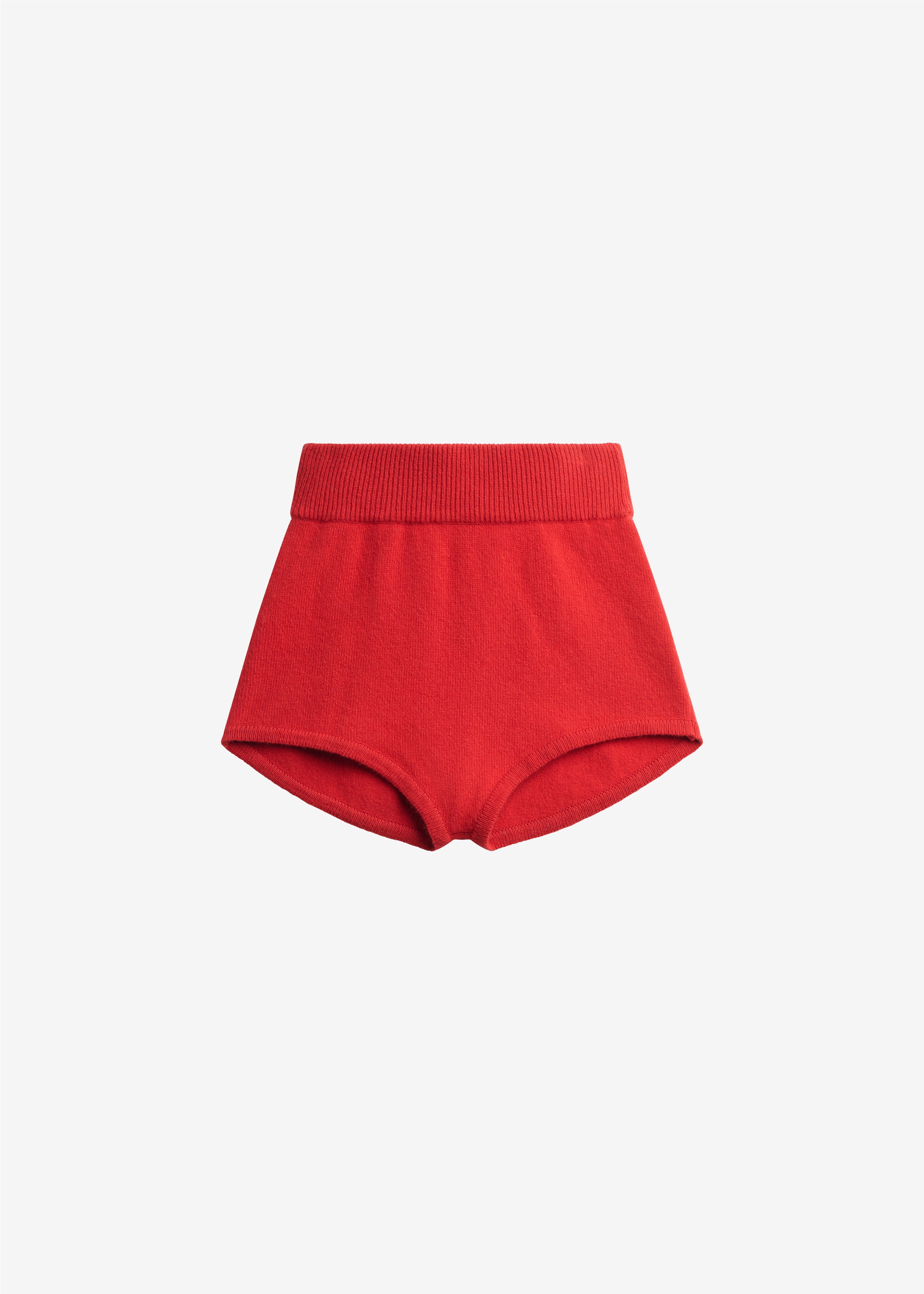 Bresica Knit Hot Pants - Red - 7