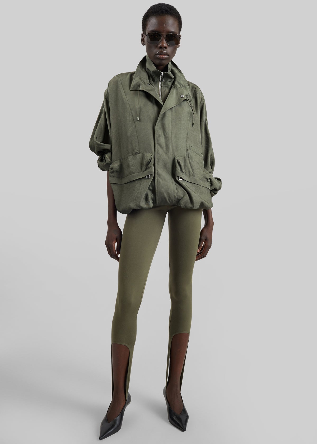 Breya Fluid Jacket - Moss Green - 6