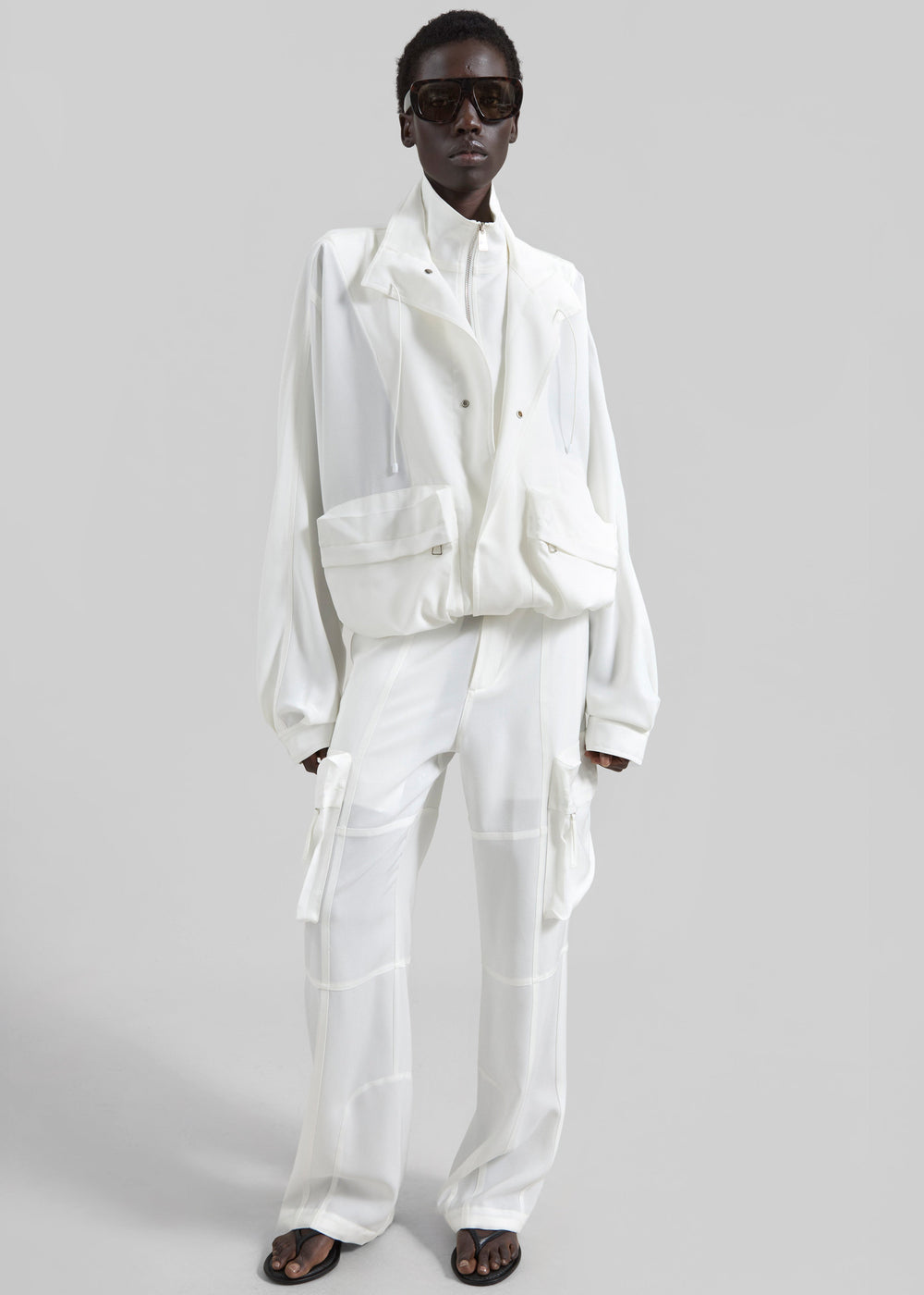 Breya Fluid Jacket - White - 1