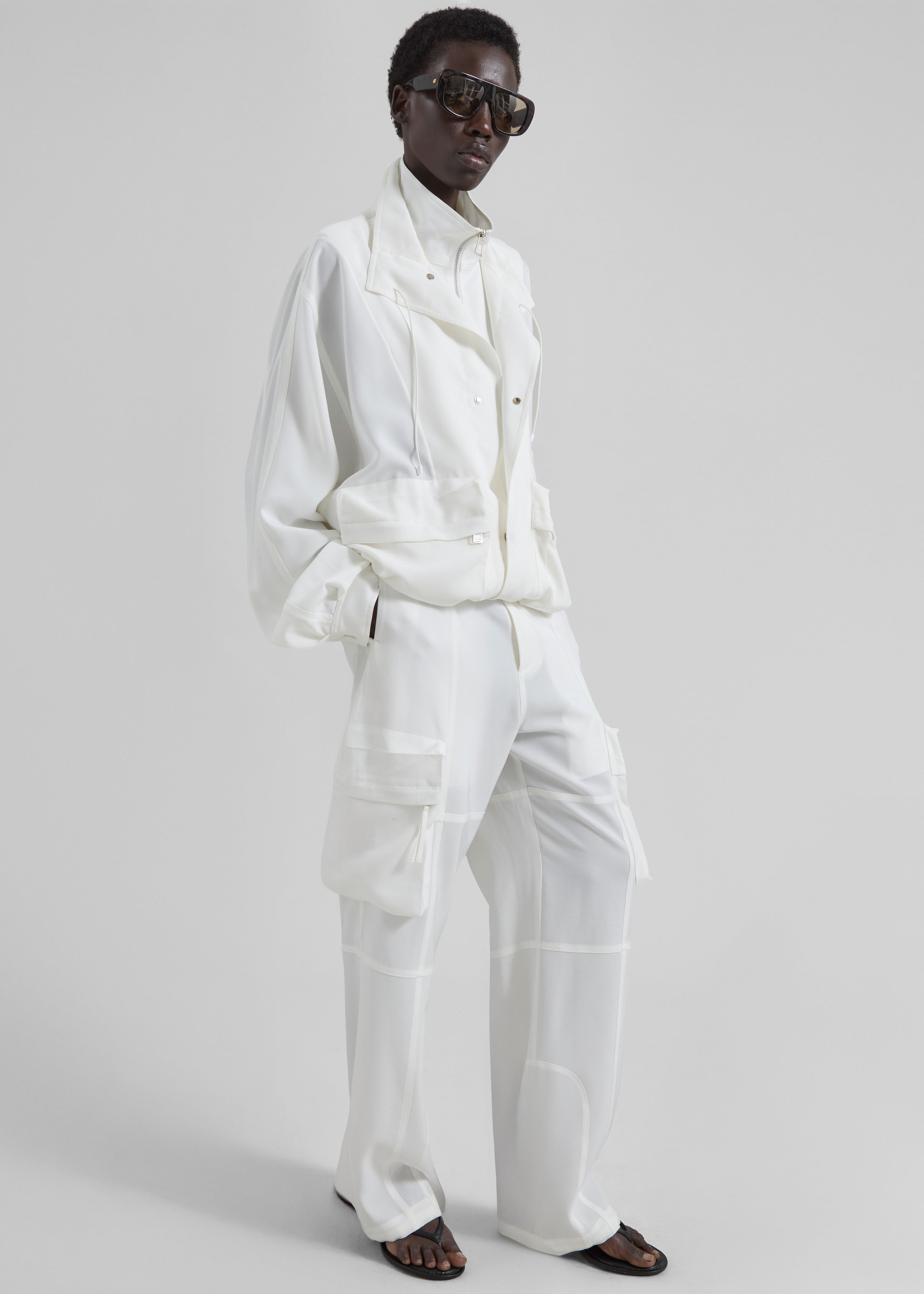 Breya Fluid Jacket - White - 7