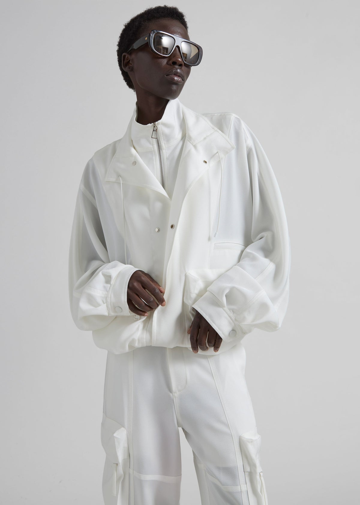 Breya Fluid Jacket - White - 5