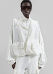 Breya Fluid Jacket - White