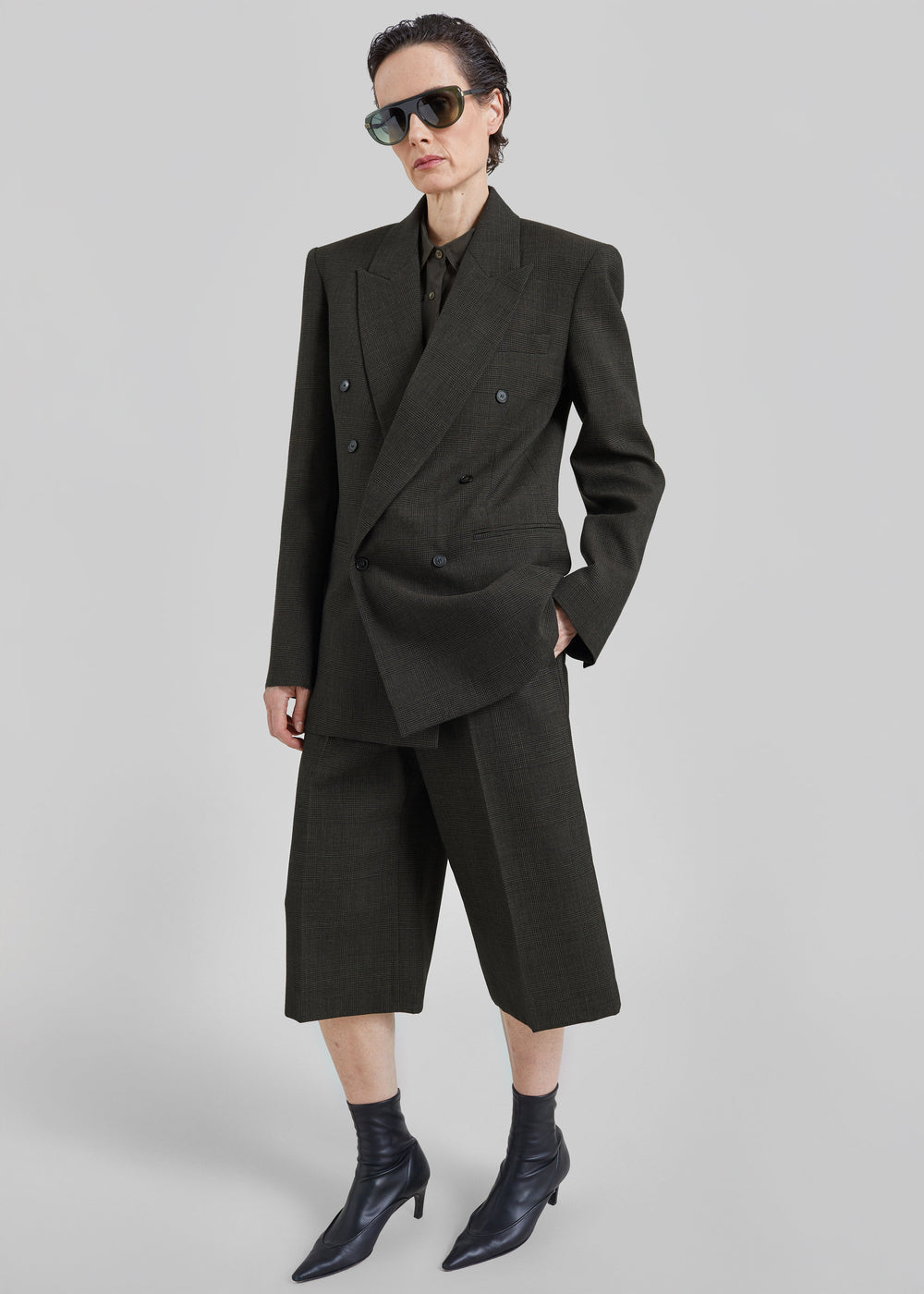 Bermuda Brickell - Prince-de-Galles olive