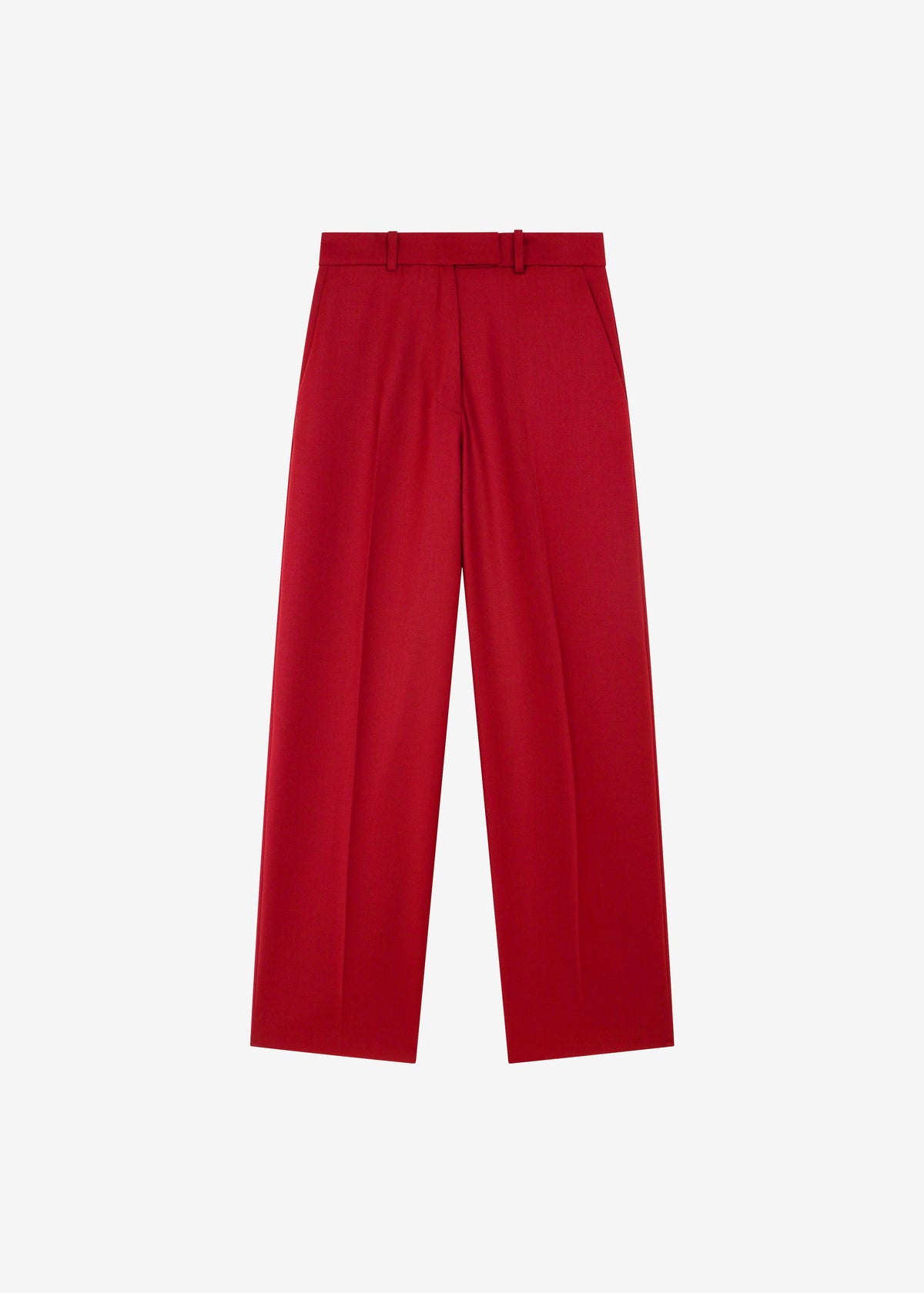 Brickell Satin Trousers - Red - 7