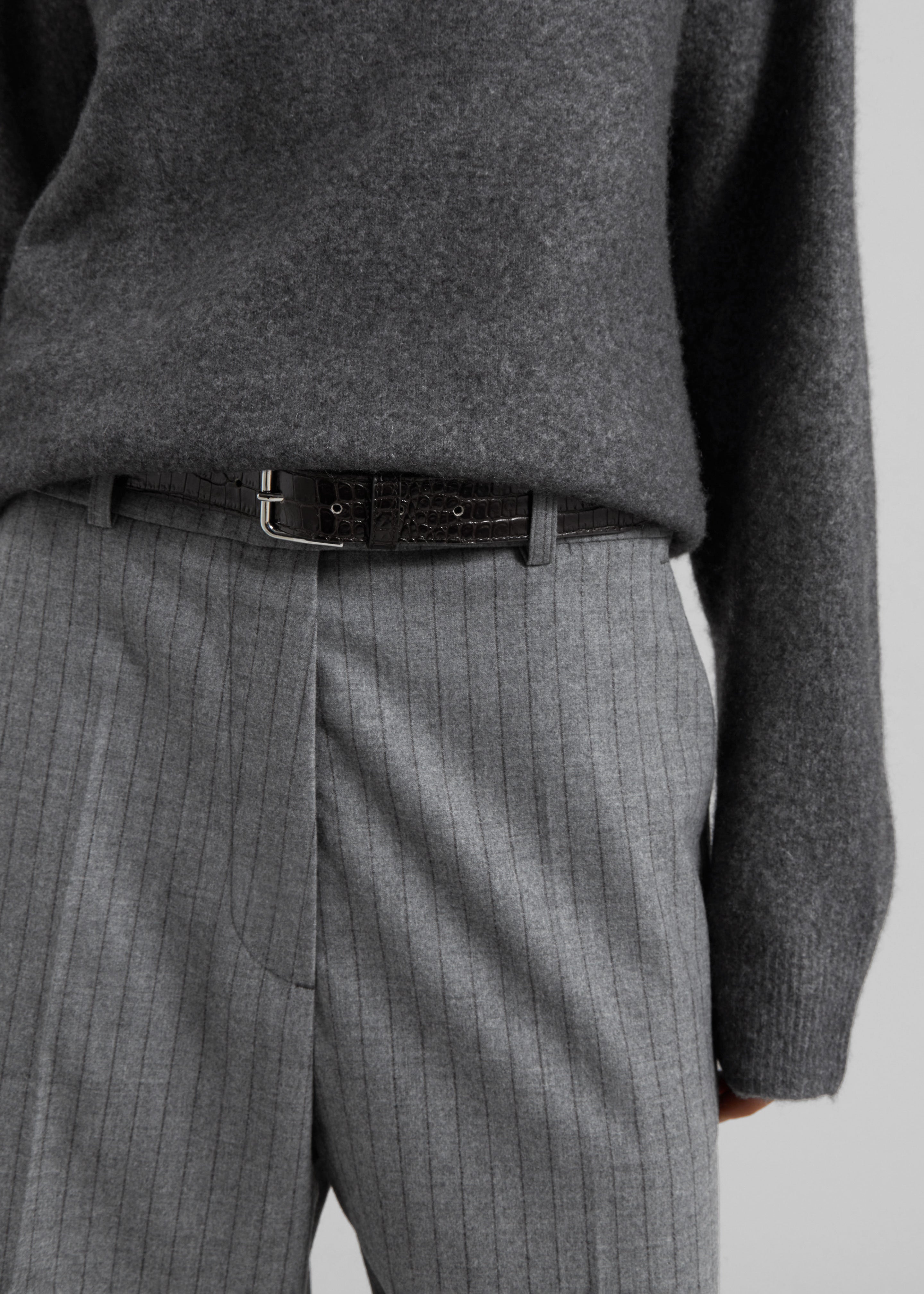 Brickell Striped Trousers - Grey/Brown - 3