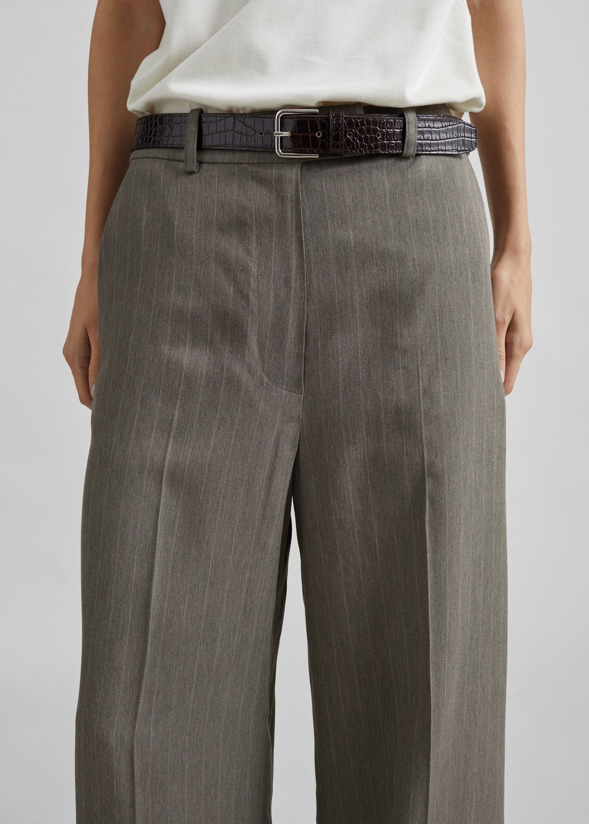 Brickell Trousers - Beige Multi Stripe