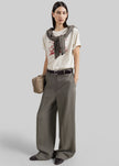 Brickell Trousers - Beige Multi Stripe
