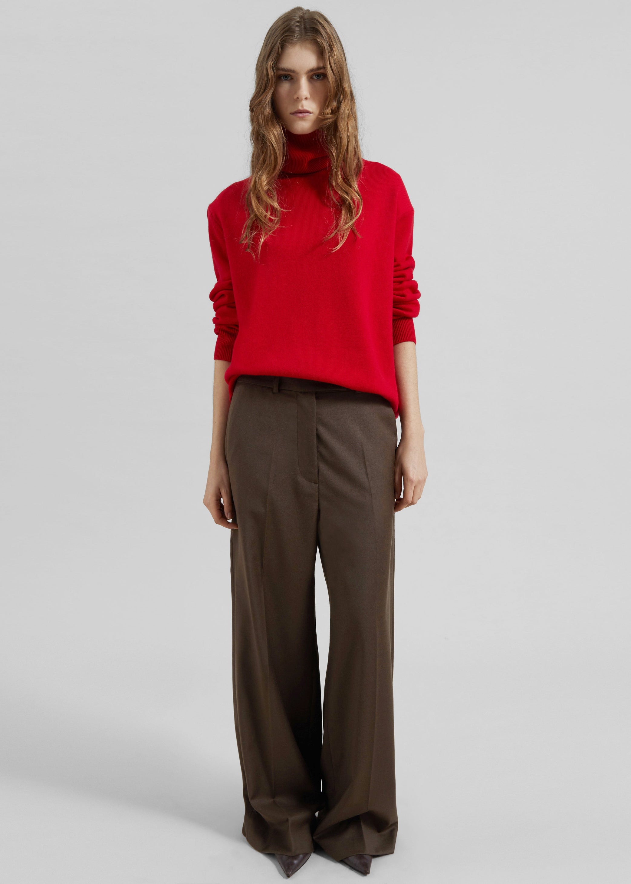 Shop the look image for Brickell Flannel Trousers - Mocha