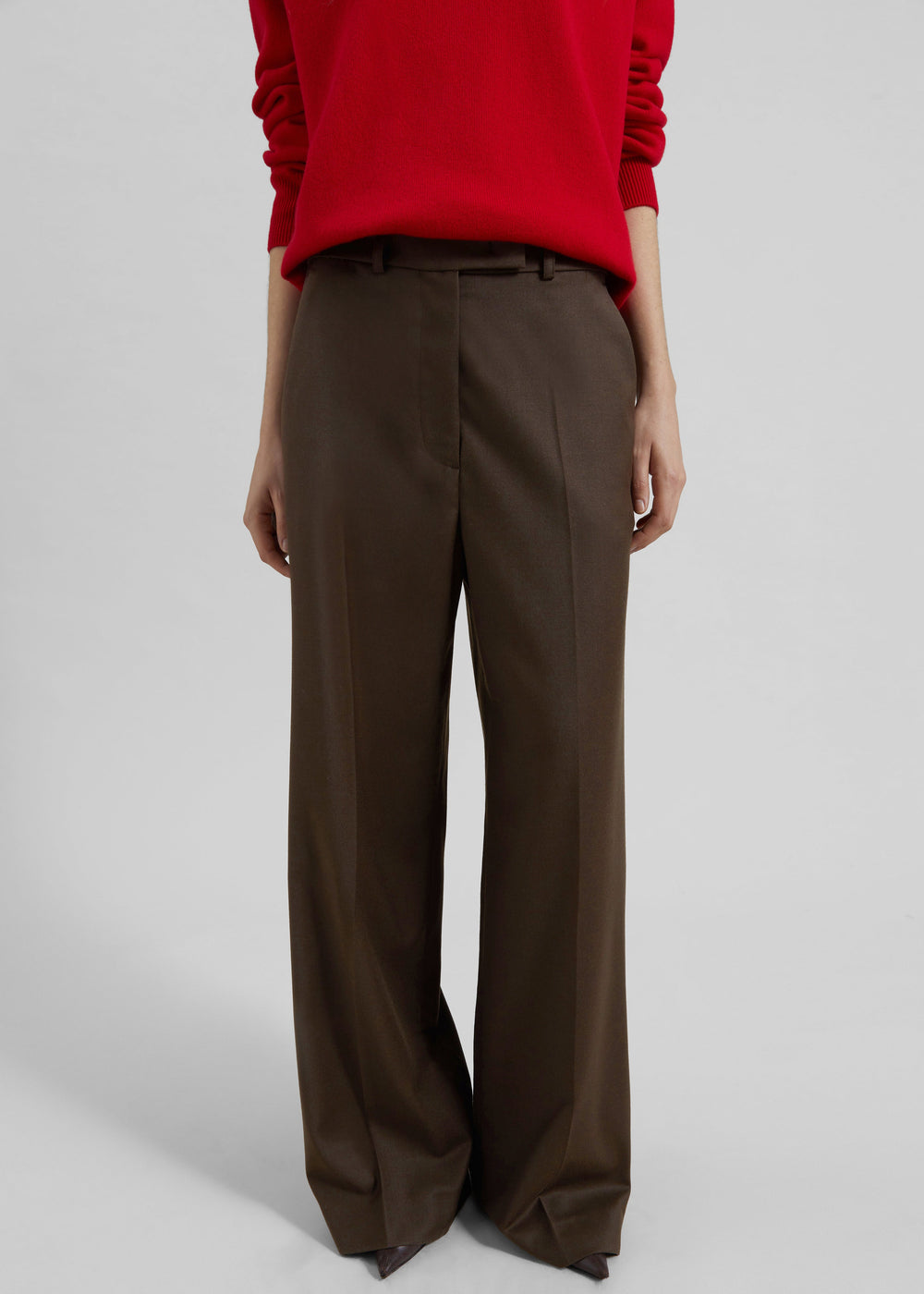 Brickell Flannel Trousers - Mocha - 1