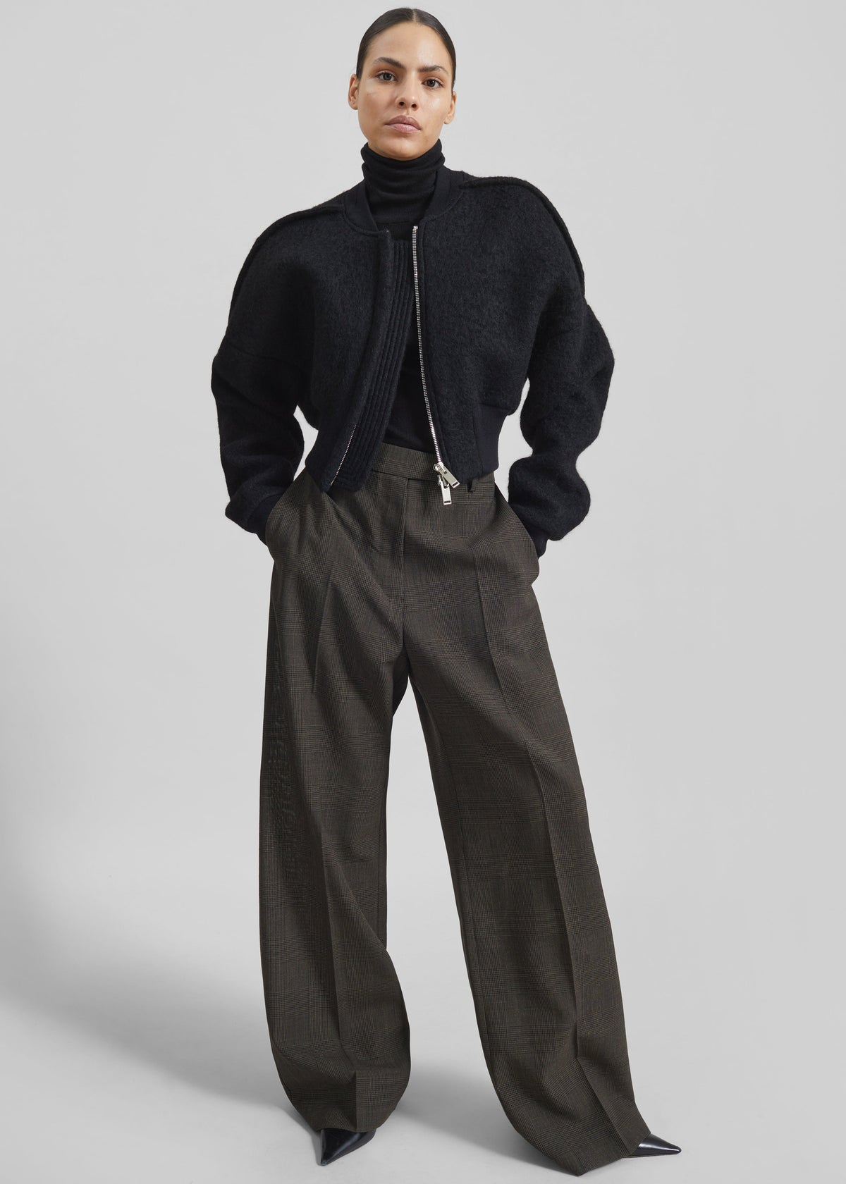 Brickell Trousers - Olive Glen Plaid