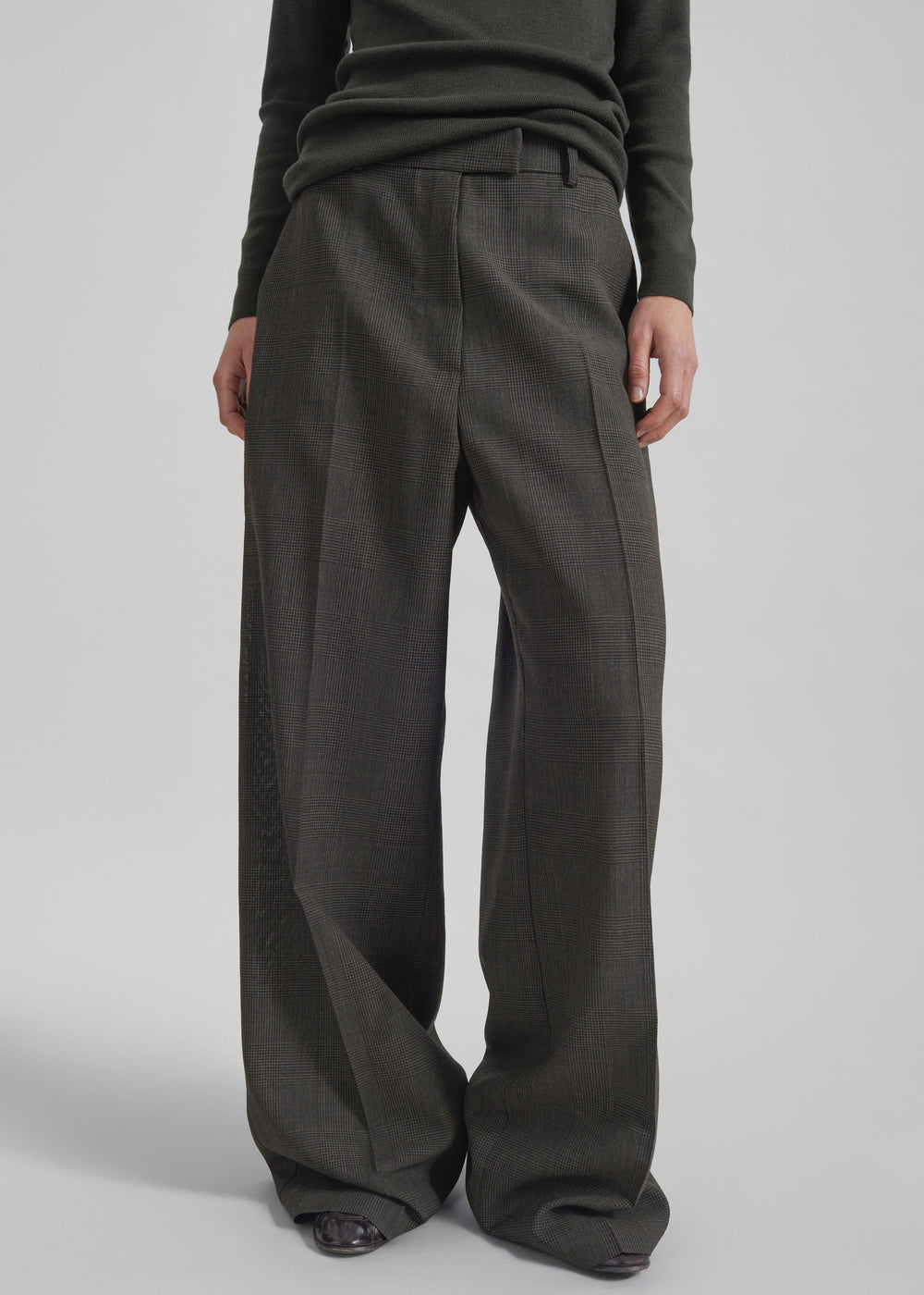 Pantalon Brickell - Prince-de-Galles olive