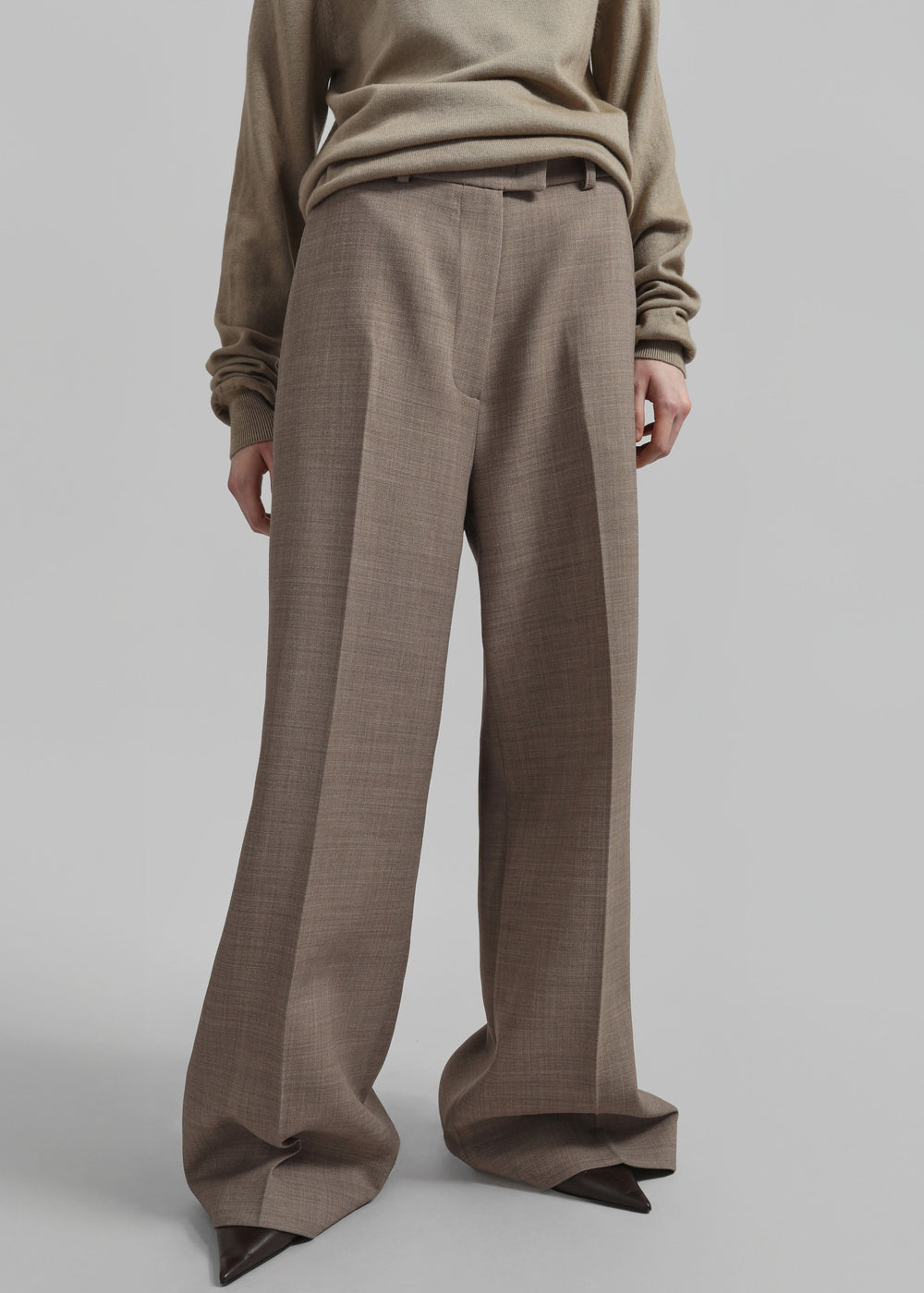 Brickell Trousers - Taupe Melange - 1