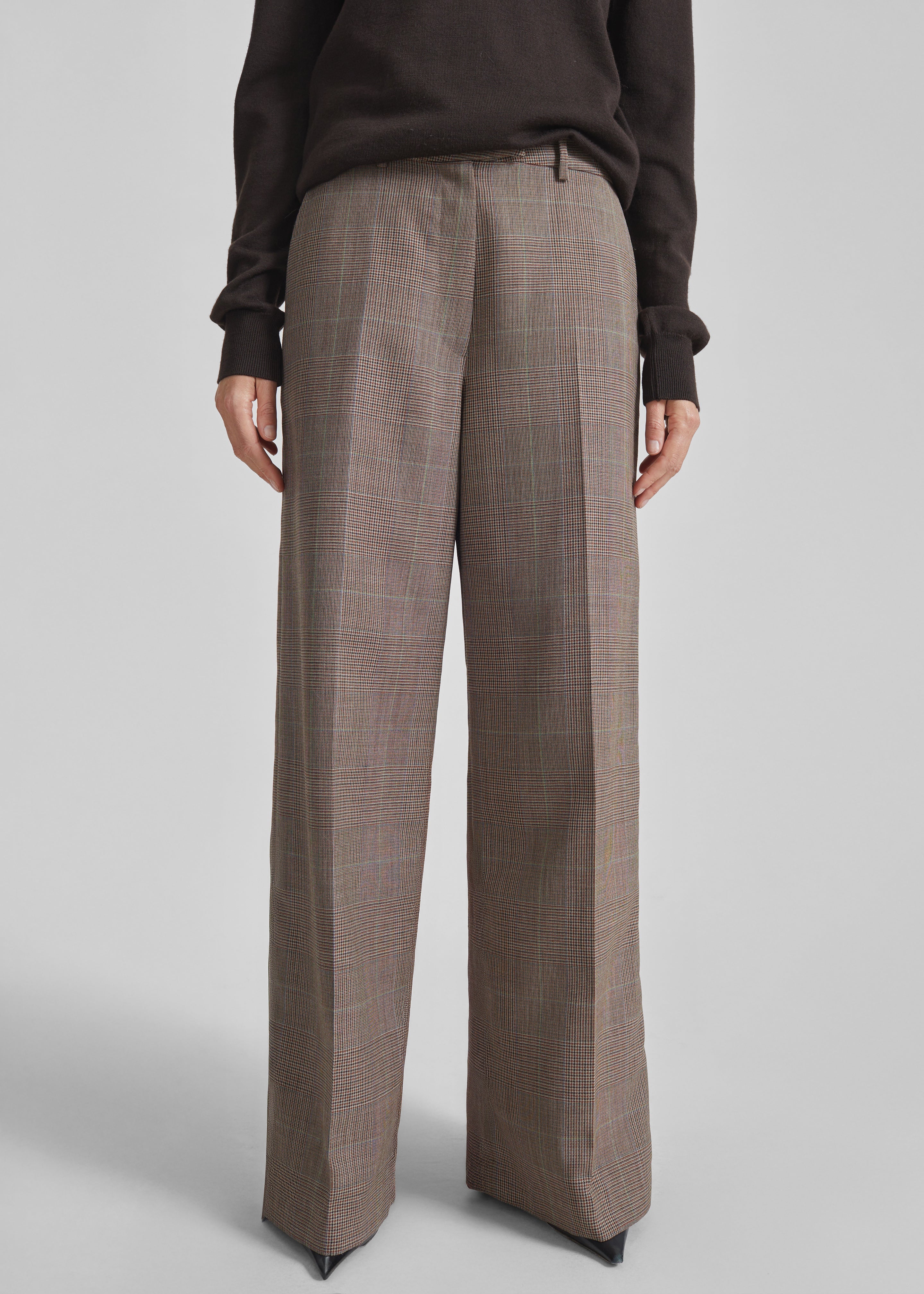 Brickell Trousers - Brown Glen Plaid