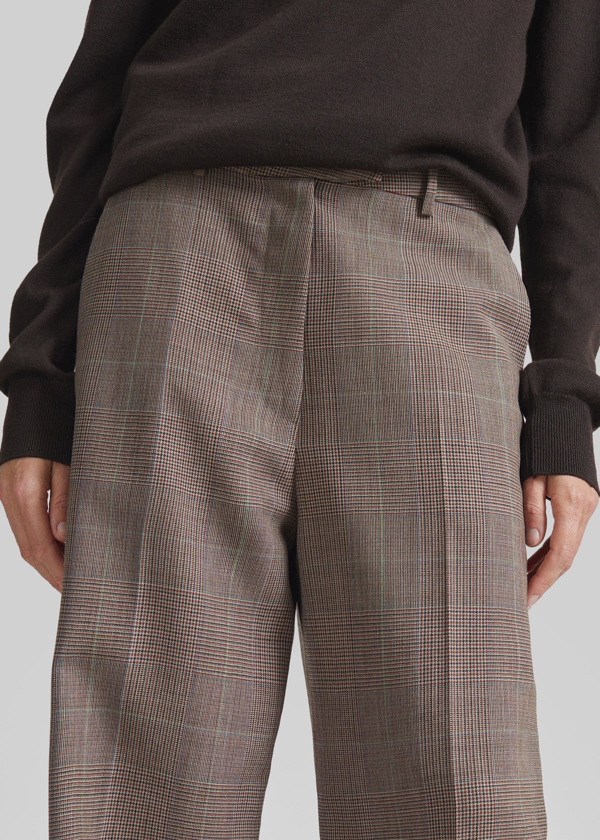 Brickell Trousers - Brown Glen Plaid