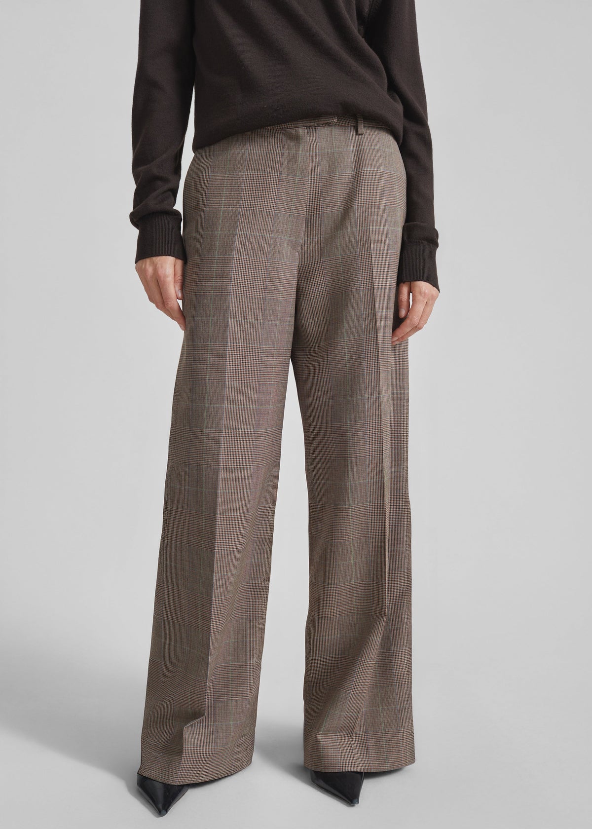 Brickell Trousers - Brown Glen Plaid
