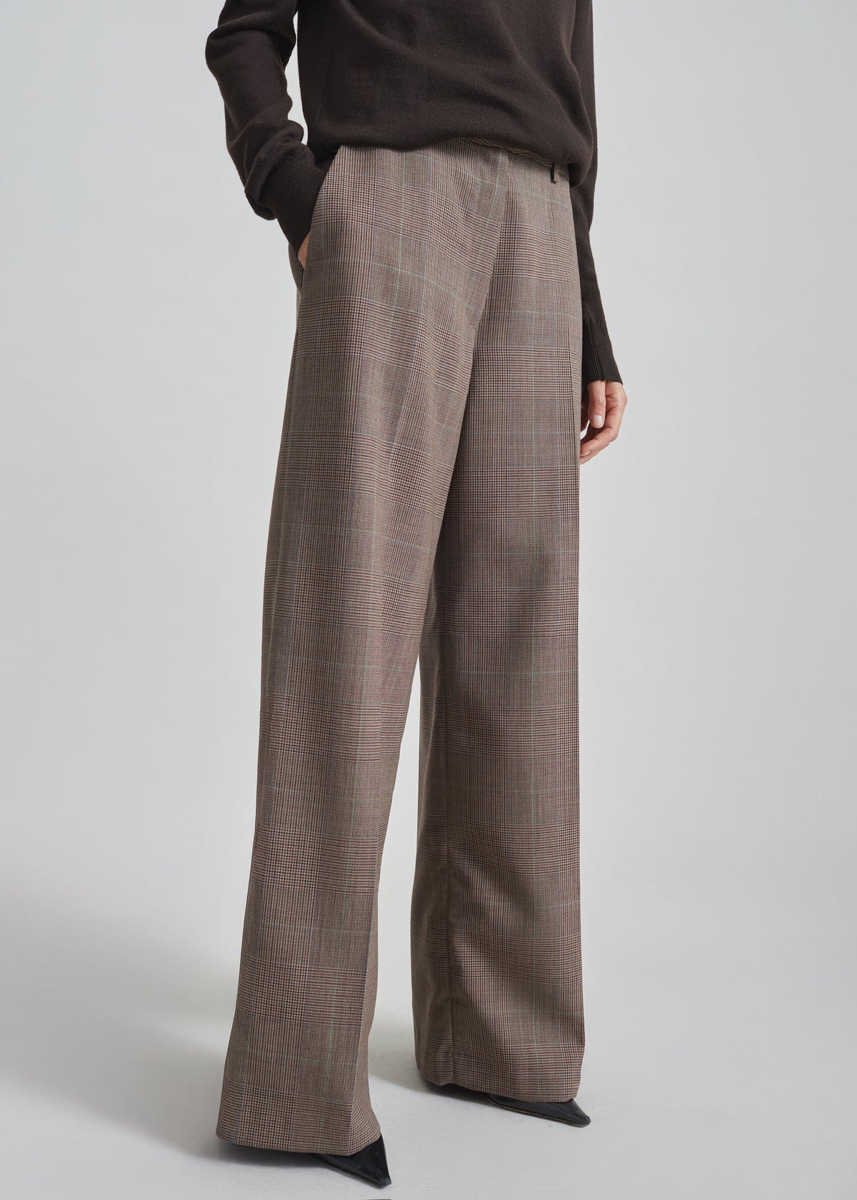 Brickell Trousers - Brown Glen Plaid
