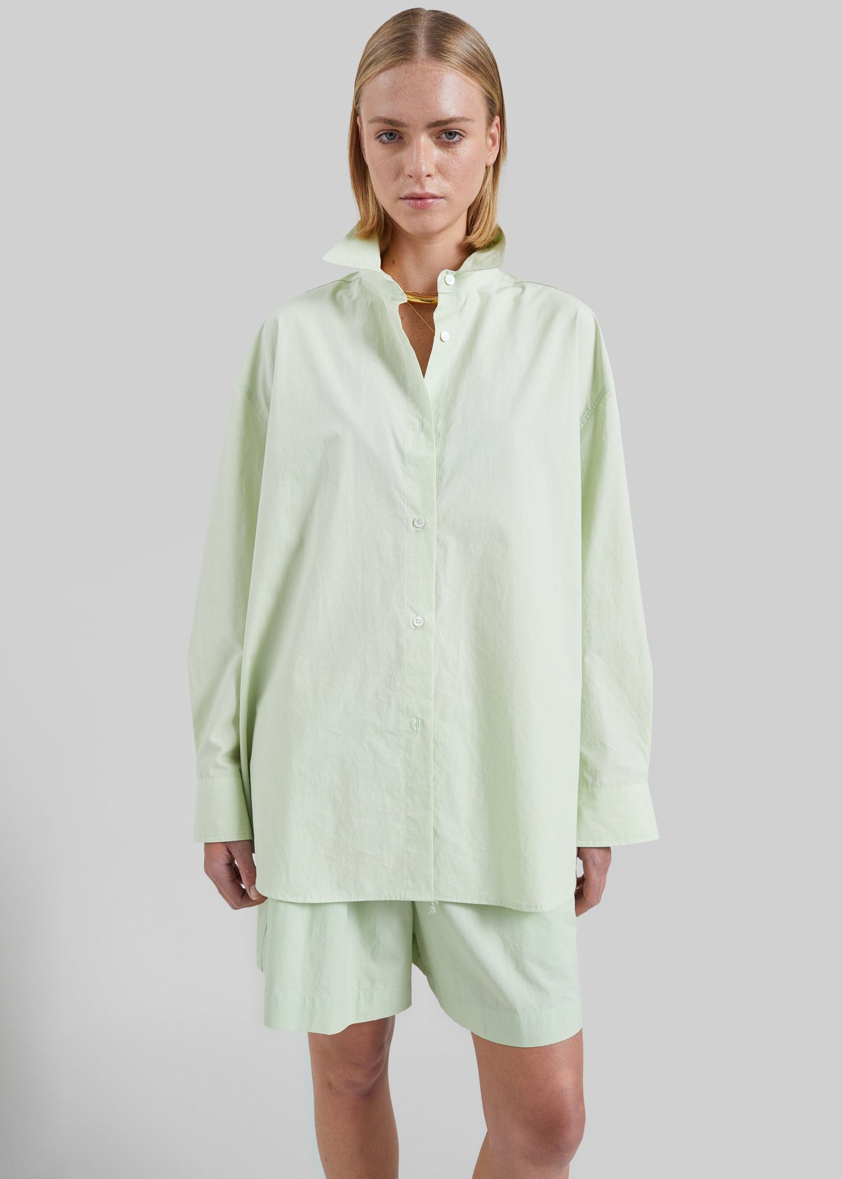 Brisay Cotton Shirt - Mint - 7