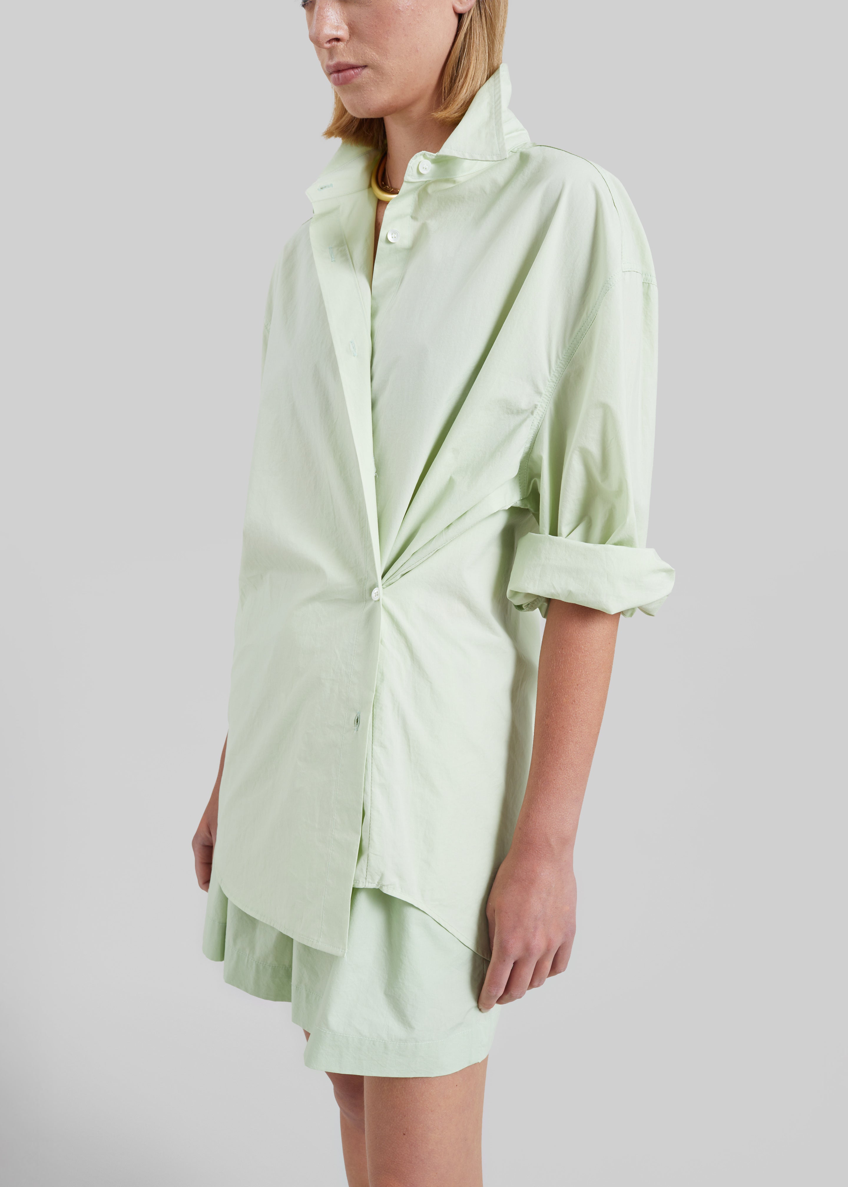 Brisay Cotton Shirt - Mint - 4