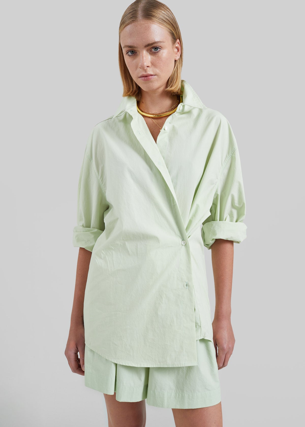 Brisay Cotton Shirt - Mint - 5