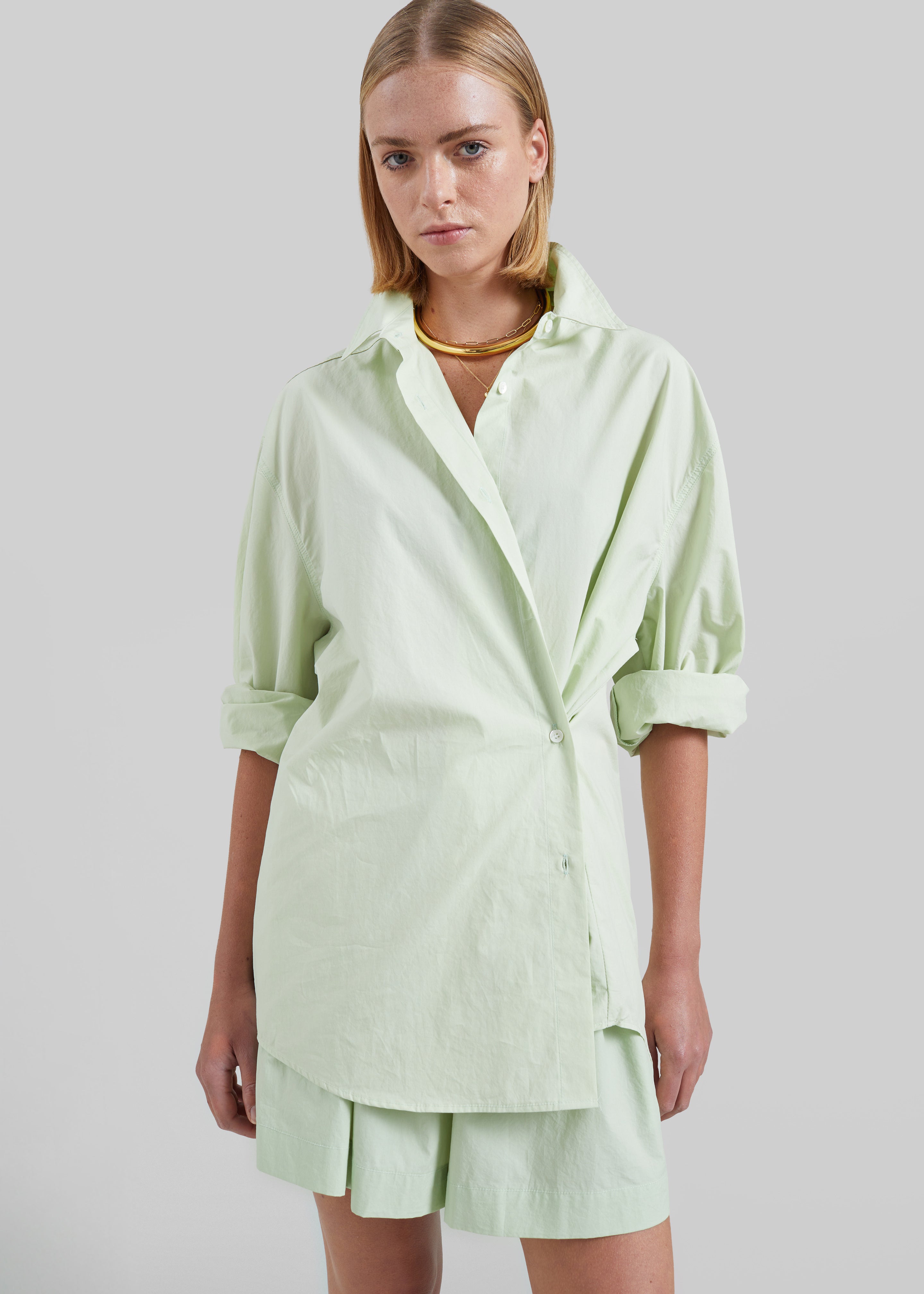 Brisay Cotton Shirt - Mint - 5