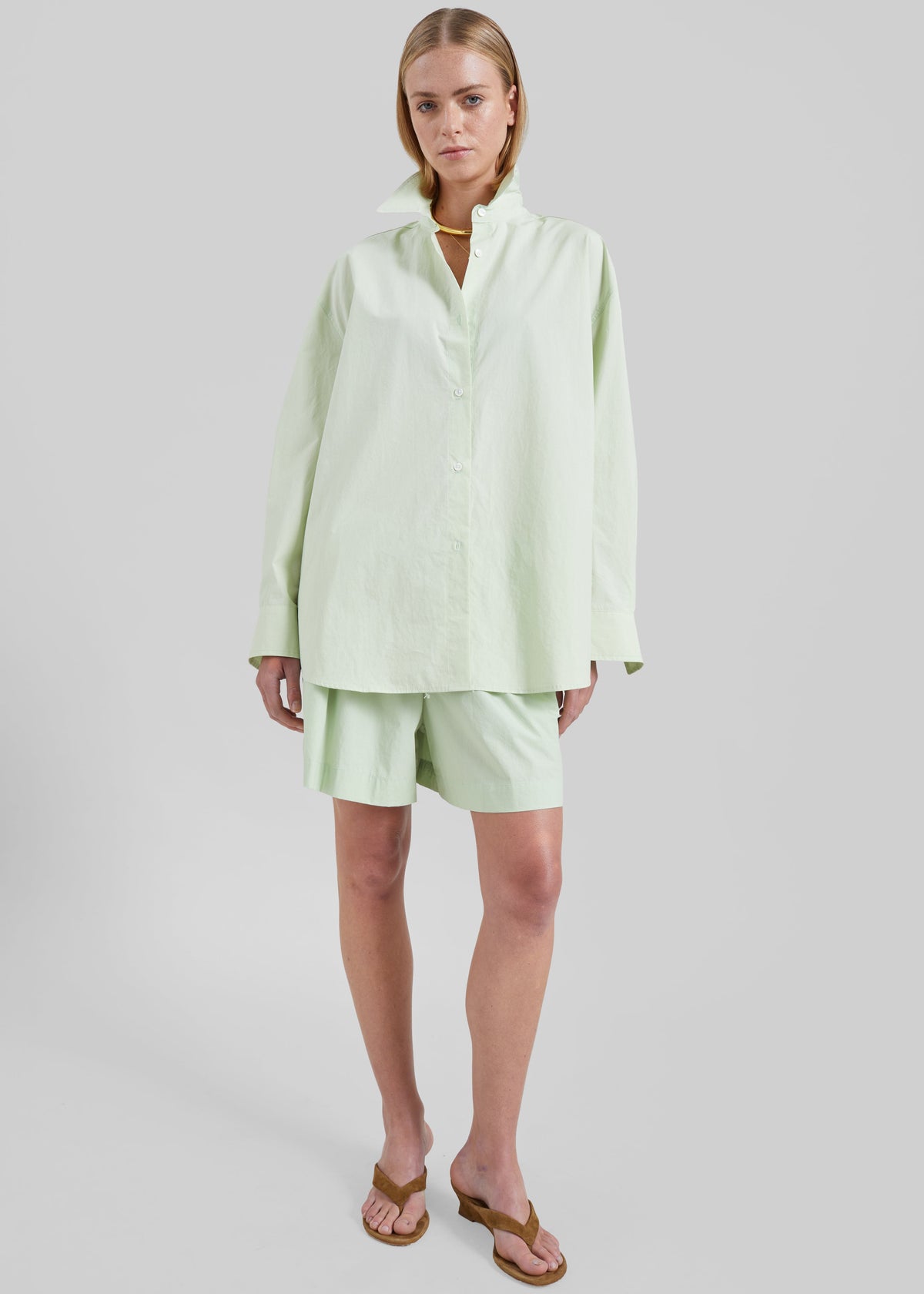 Brisay Cotton Shorts - Mint - 6