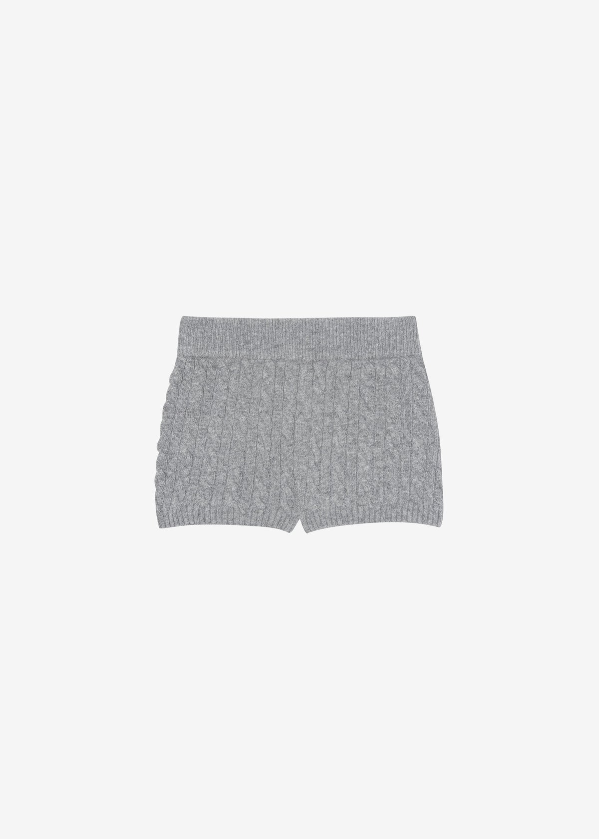 Brisbane Knit Mini Shorts - Grey - 10