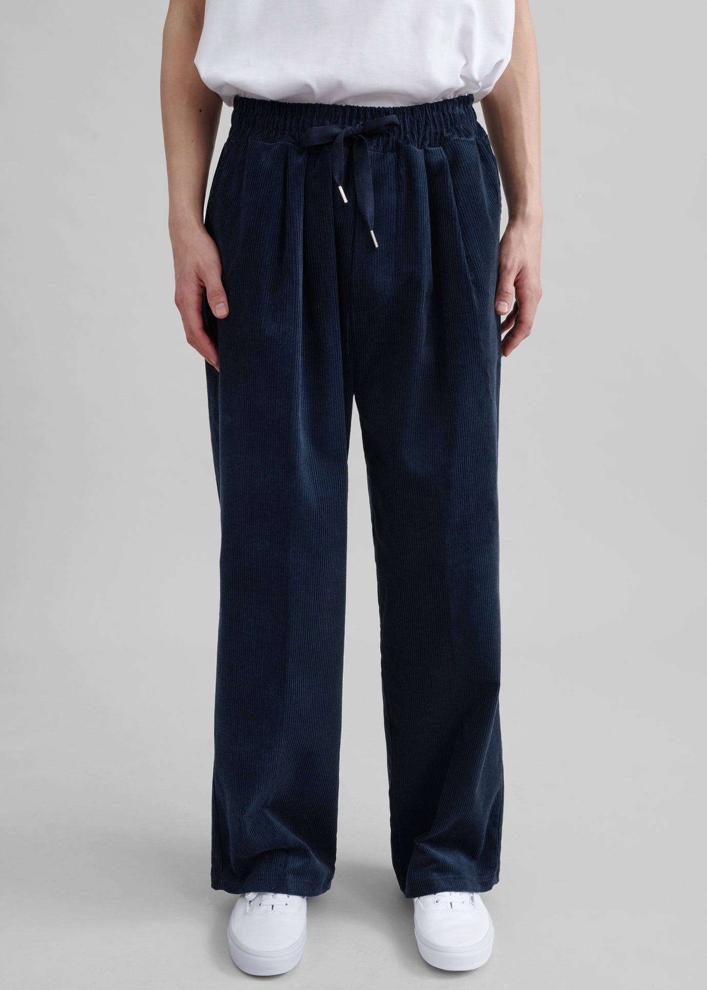 Brixton Corduroy Joggers - Navy - 1