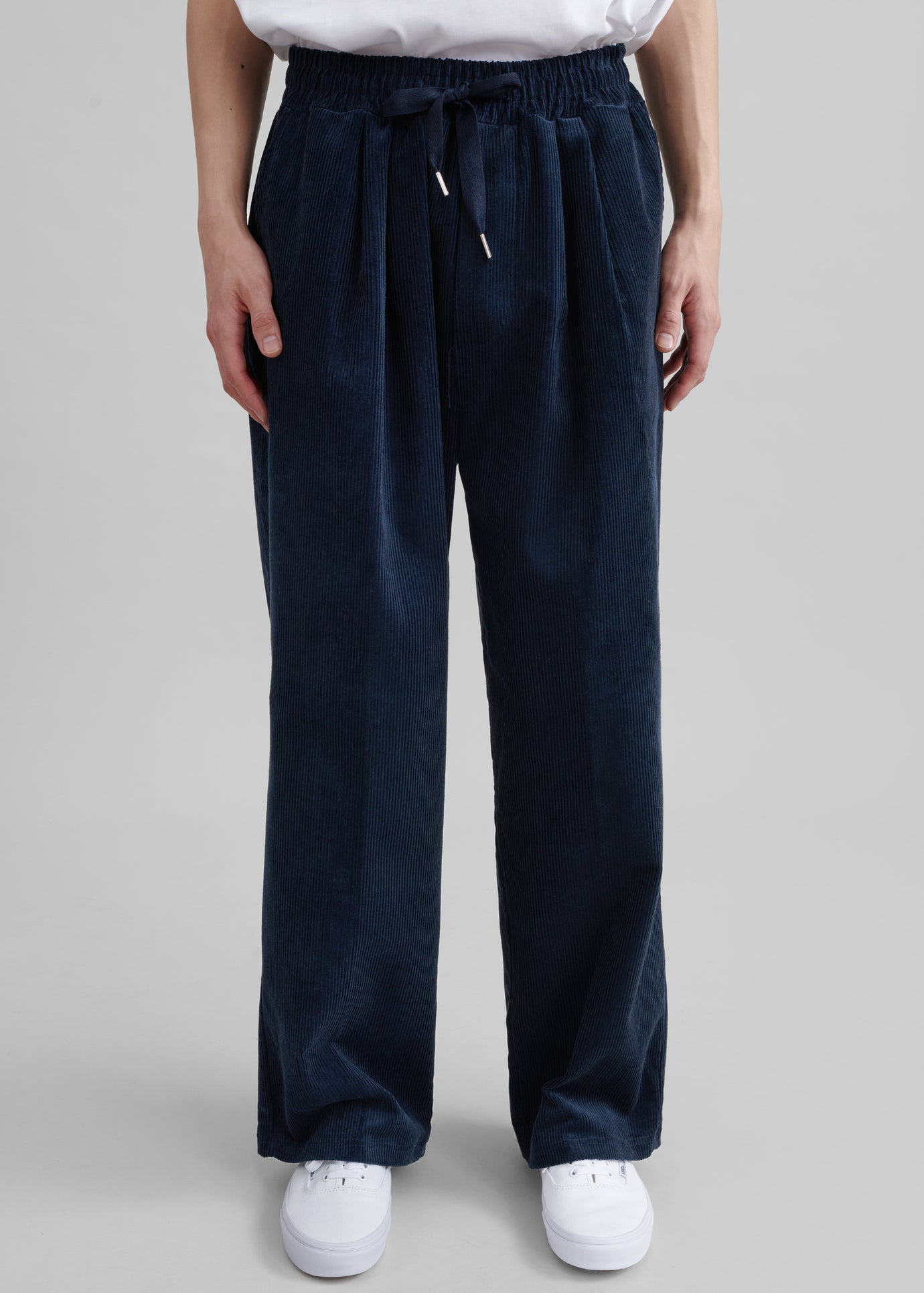 Brixton Corduroy Joggers - Navy - 1