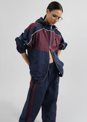 Bromley Colorblock Track Jacket - Navy