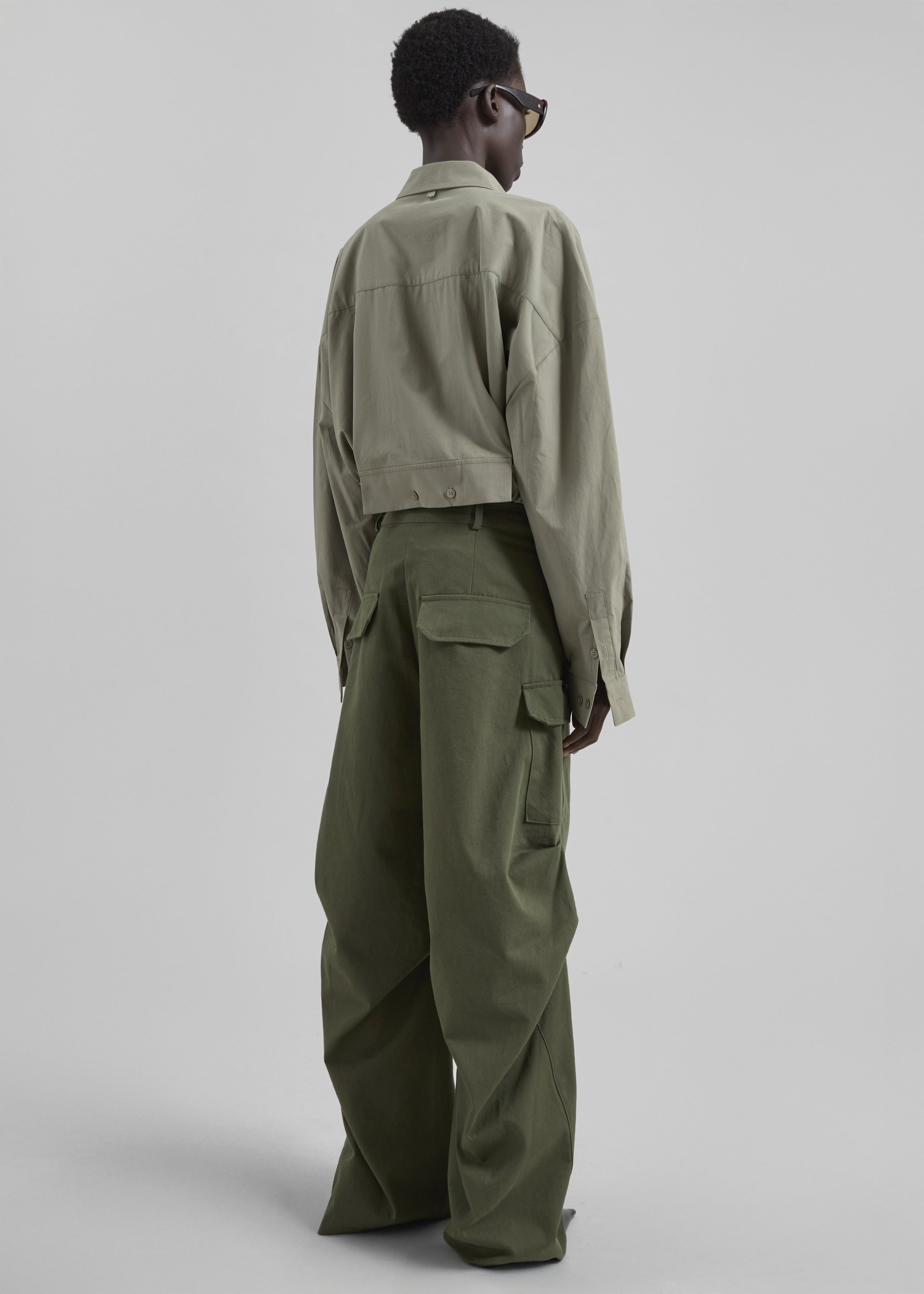 Bronte Cargo Pants - Army Green - 8
