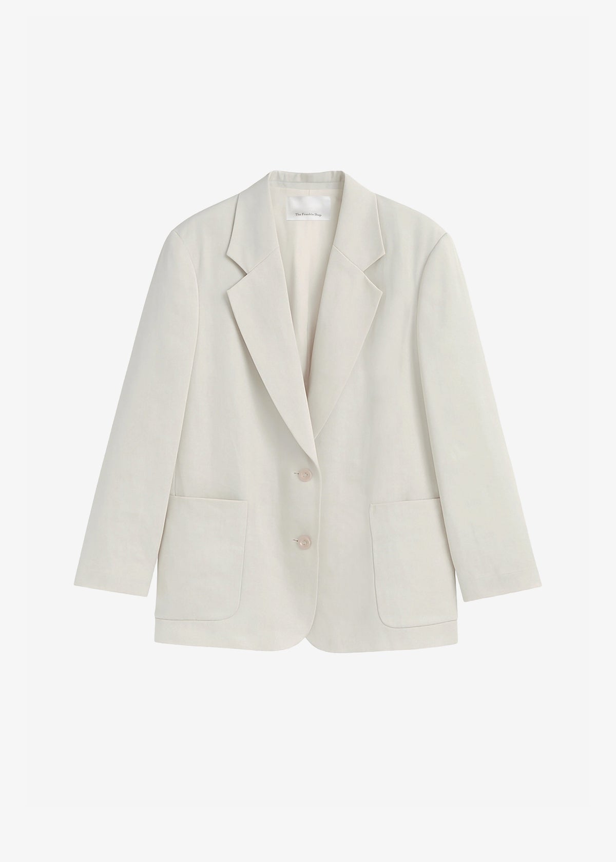 Bruna Linen Soft Blazer - Light Beige - 8