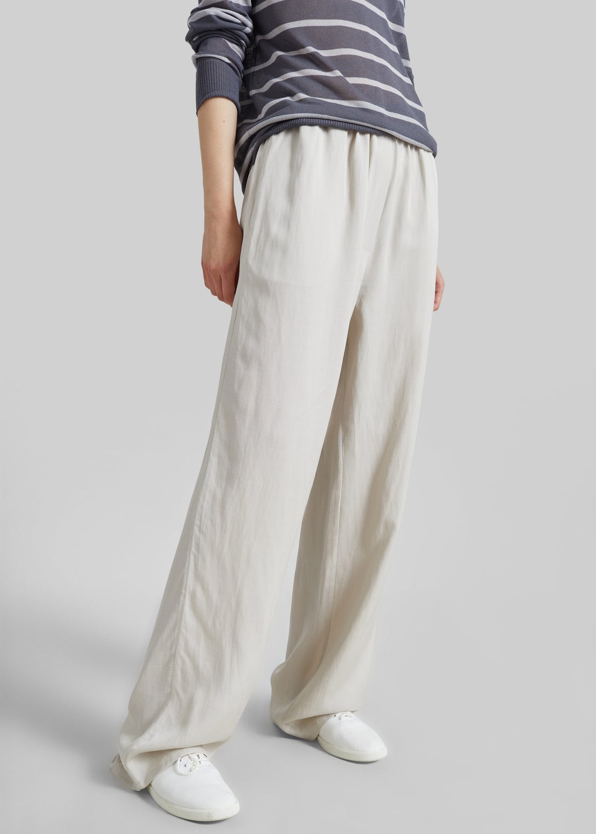 Bruna Linen Soft Pants - Light Beige - 4