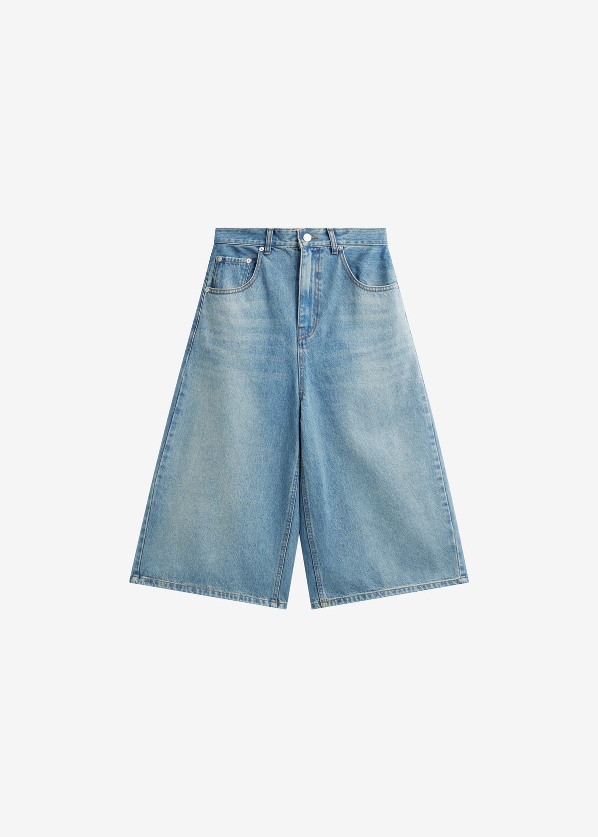 Brunoy Denim Culottes - Light Wash - 9