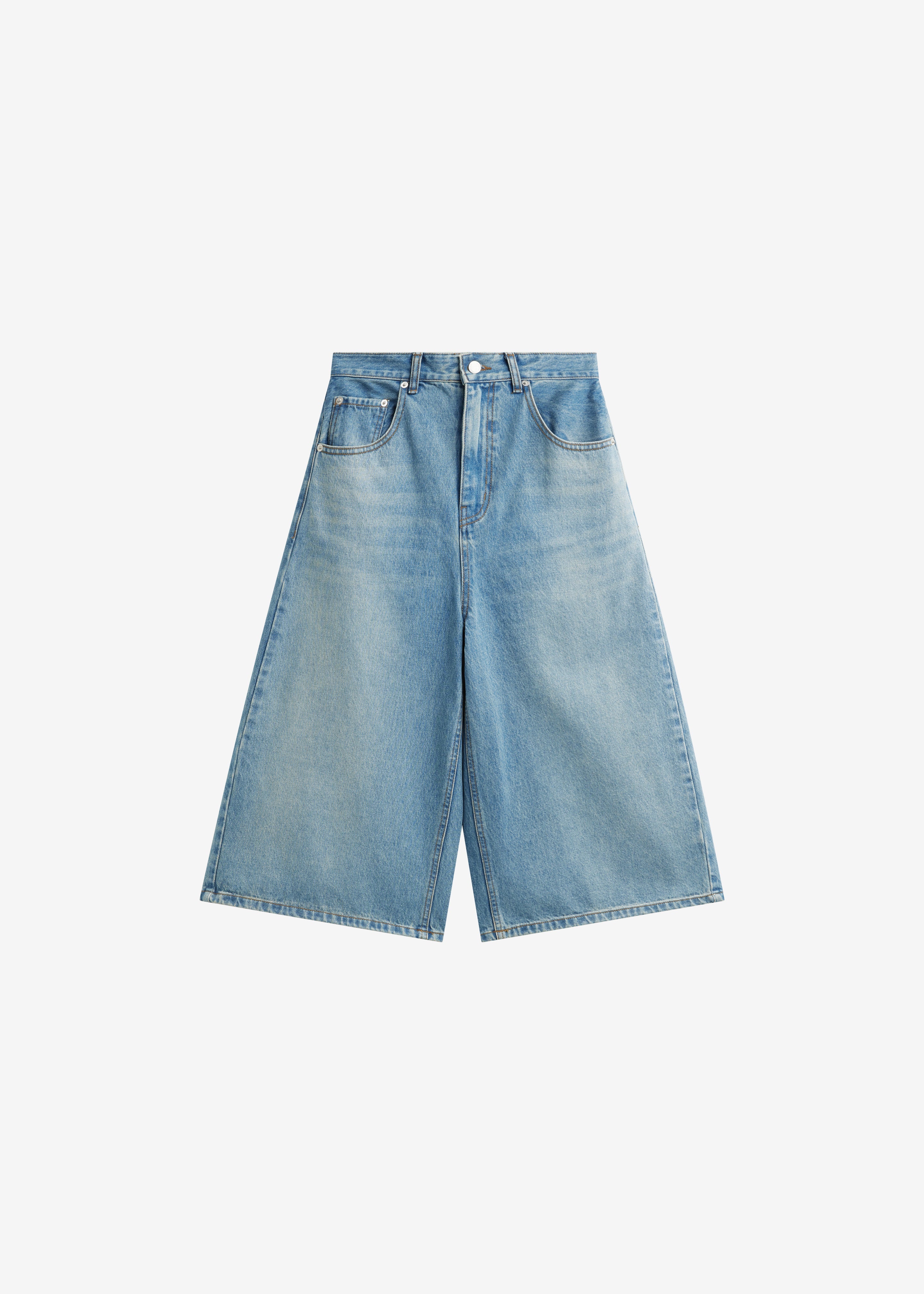 Brunoy Denim Culottes - Light Wash - 9