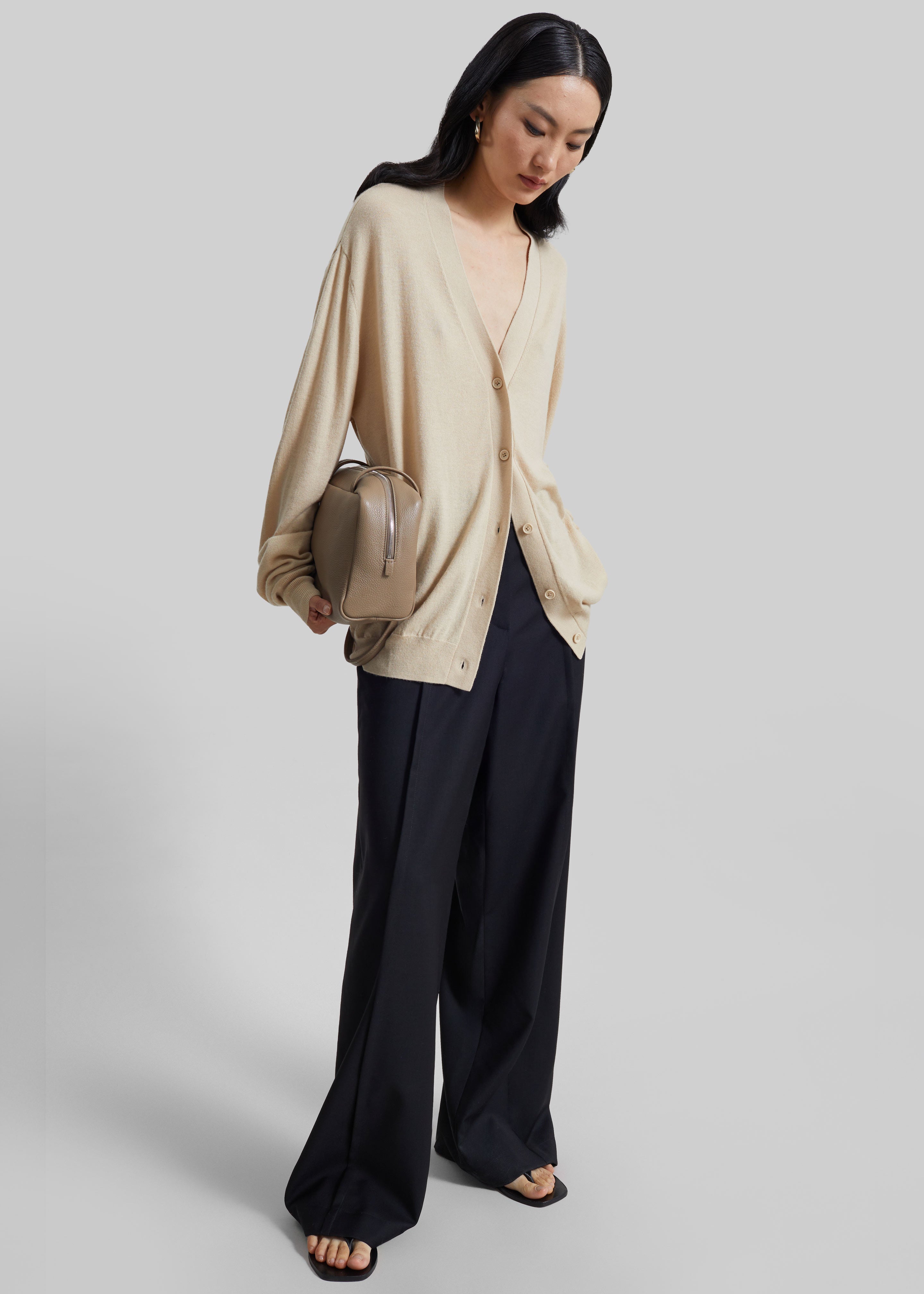 Brya Piped Trousers - Black - 5