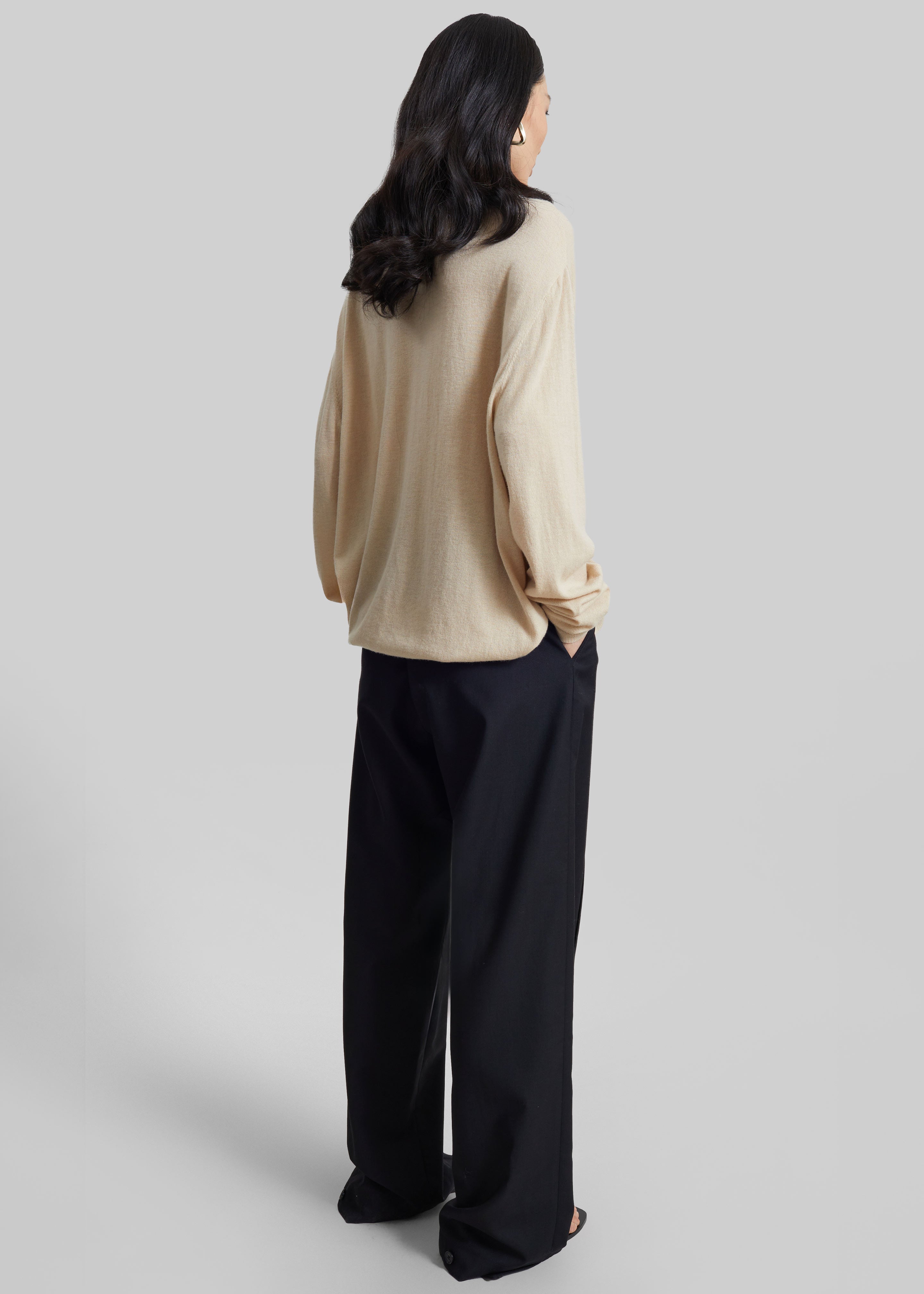 Brya Piped Trousers - Black - 6