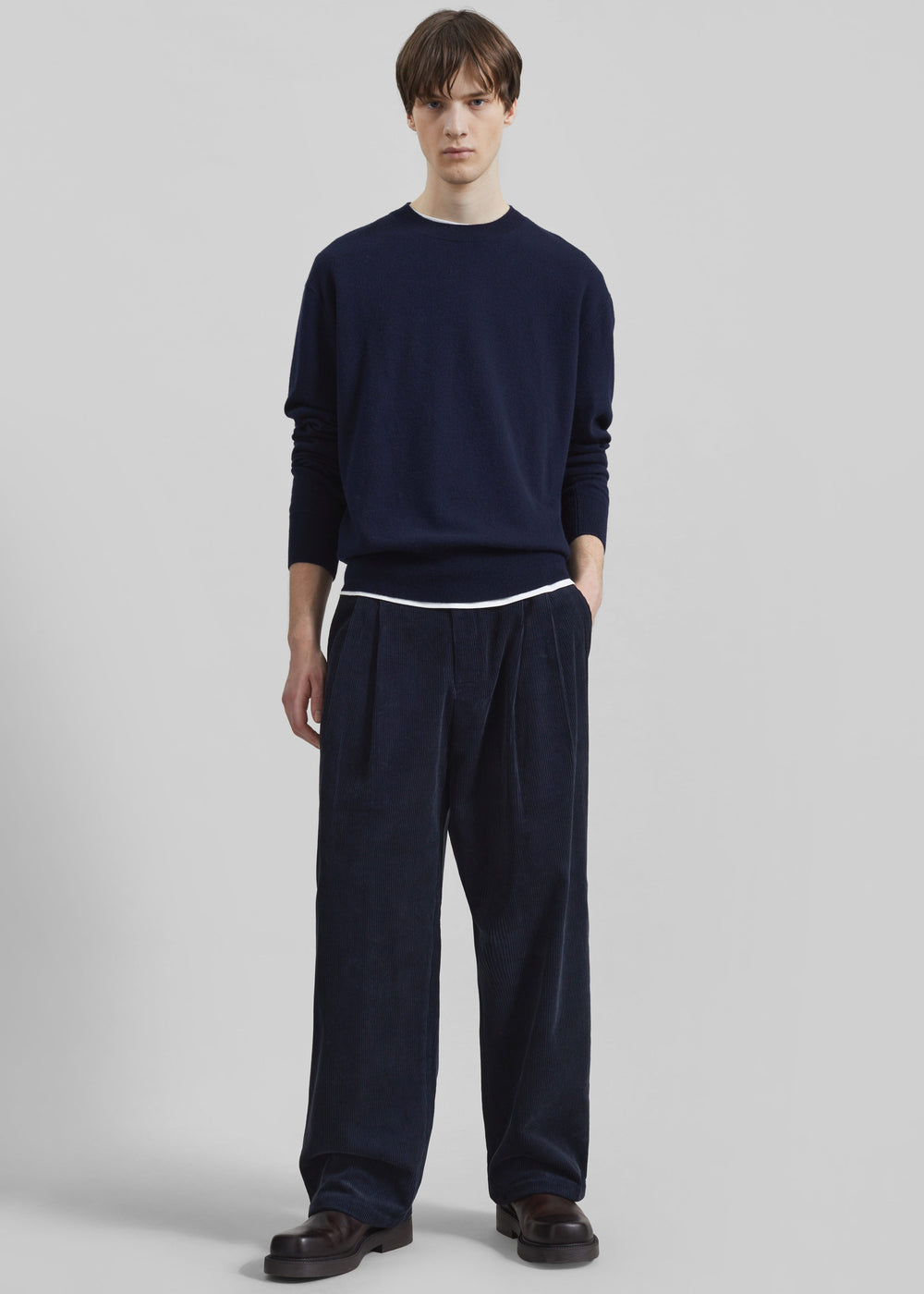 Bryant Corduroy Pants - Dark Navy