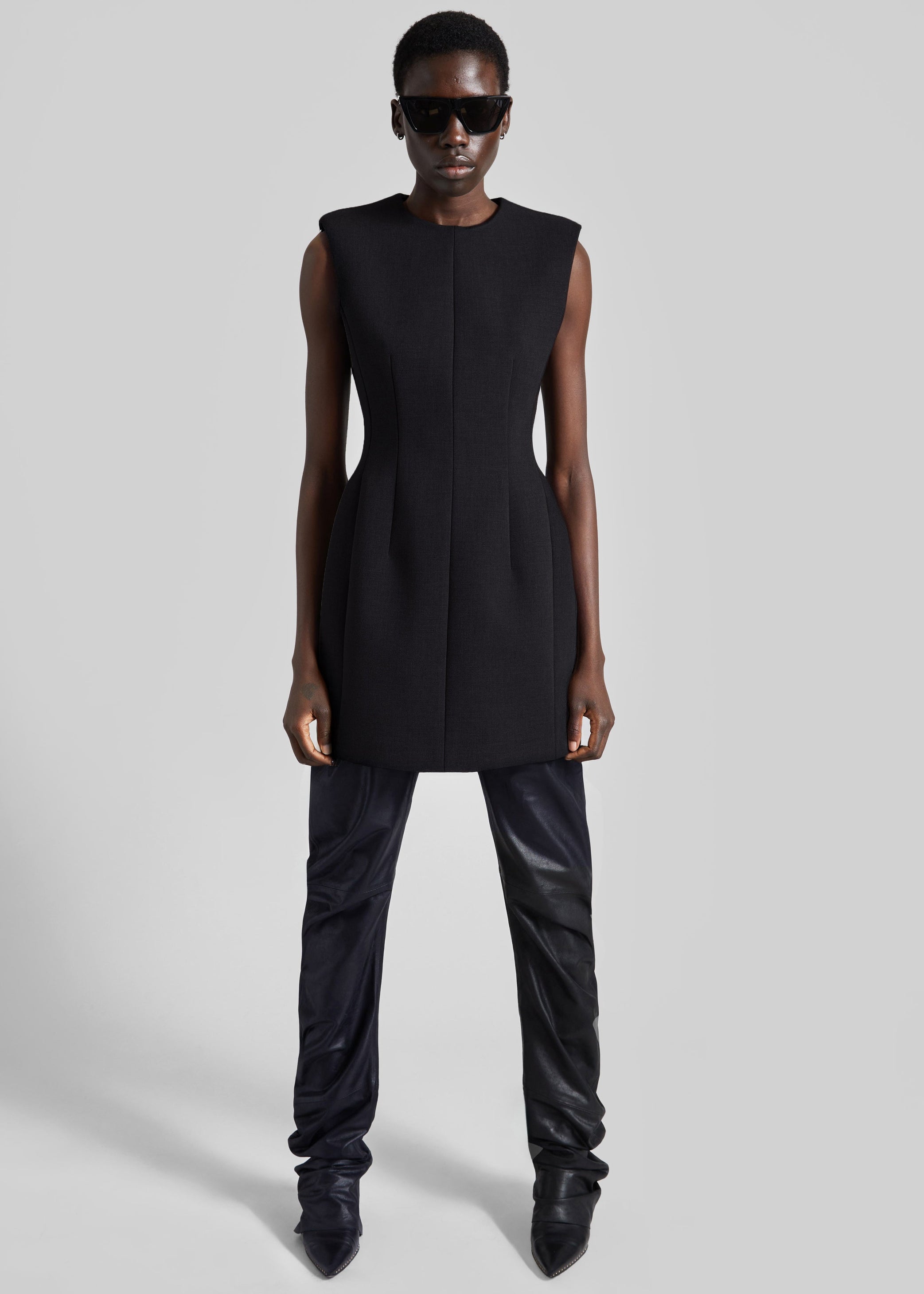 Shop the look image for Bryn Cinched Mini Dress - Black